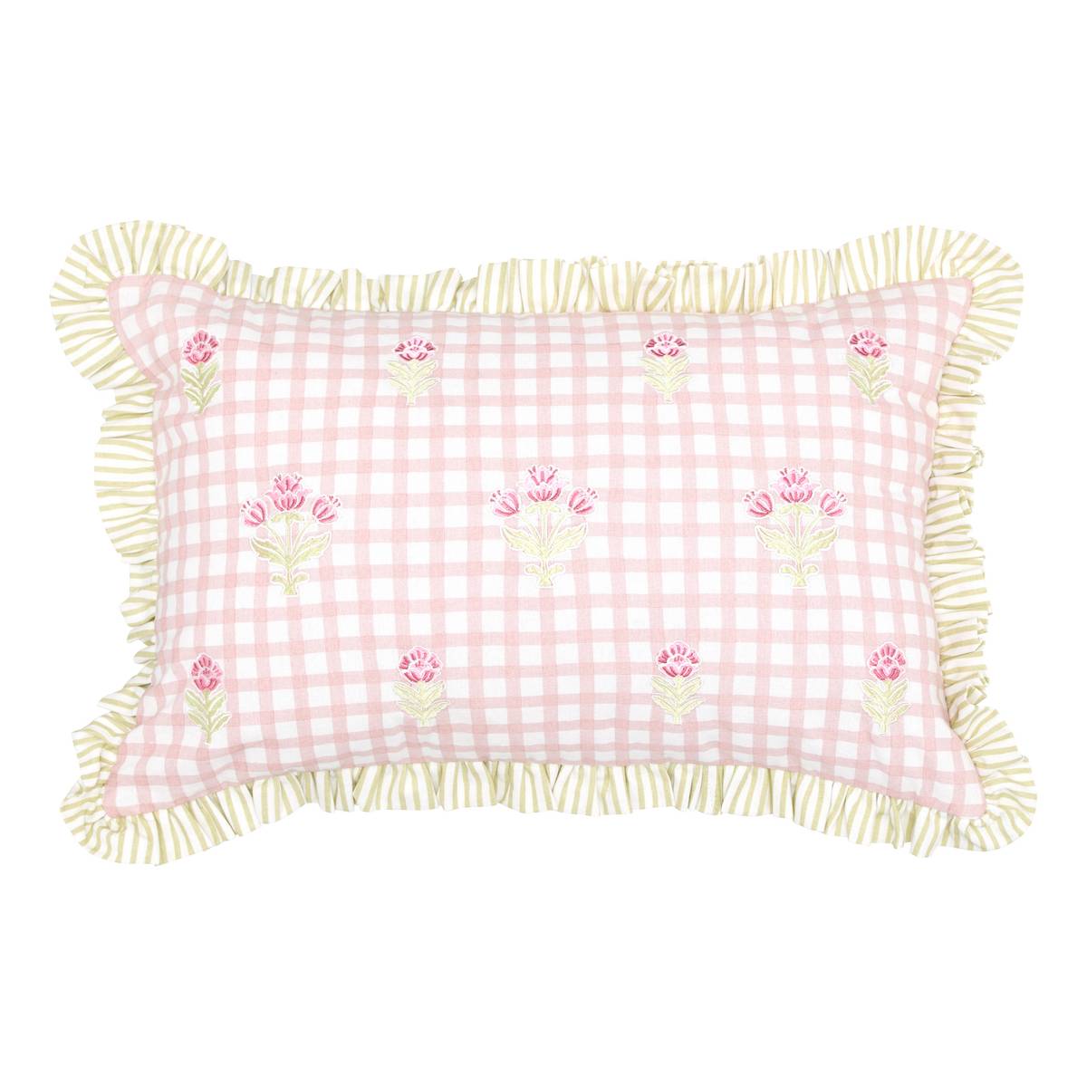 Cushion "Rose Flower" Pink, 58x38 cm
