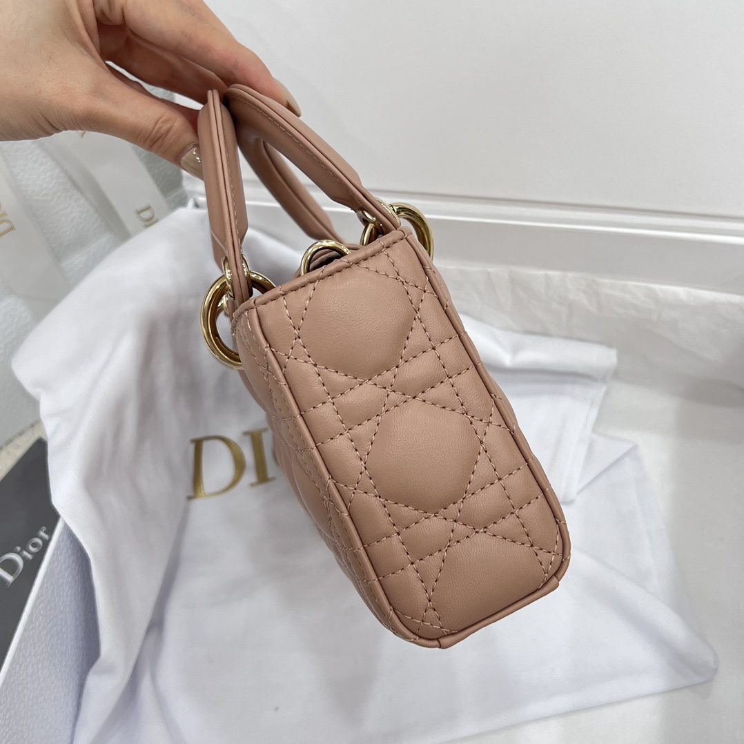 Dior Medium Lady D-Joy Bag Pink For Women 8,7in/22cm1:1High-quality replica