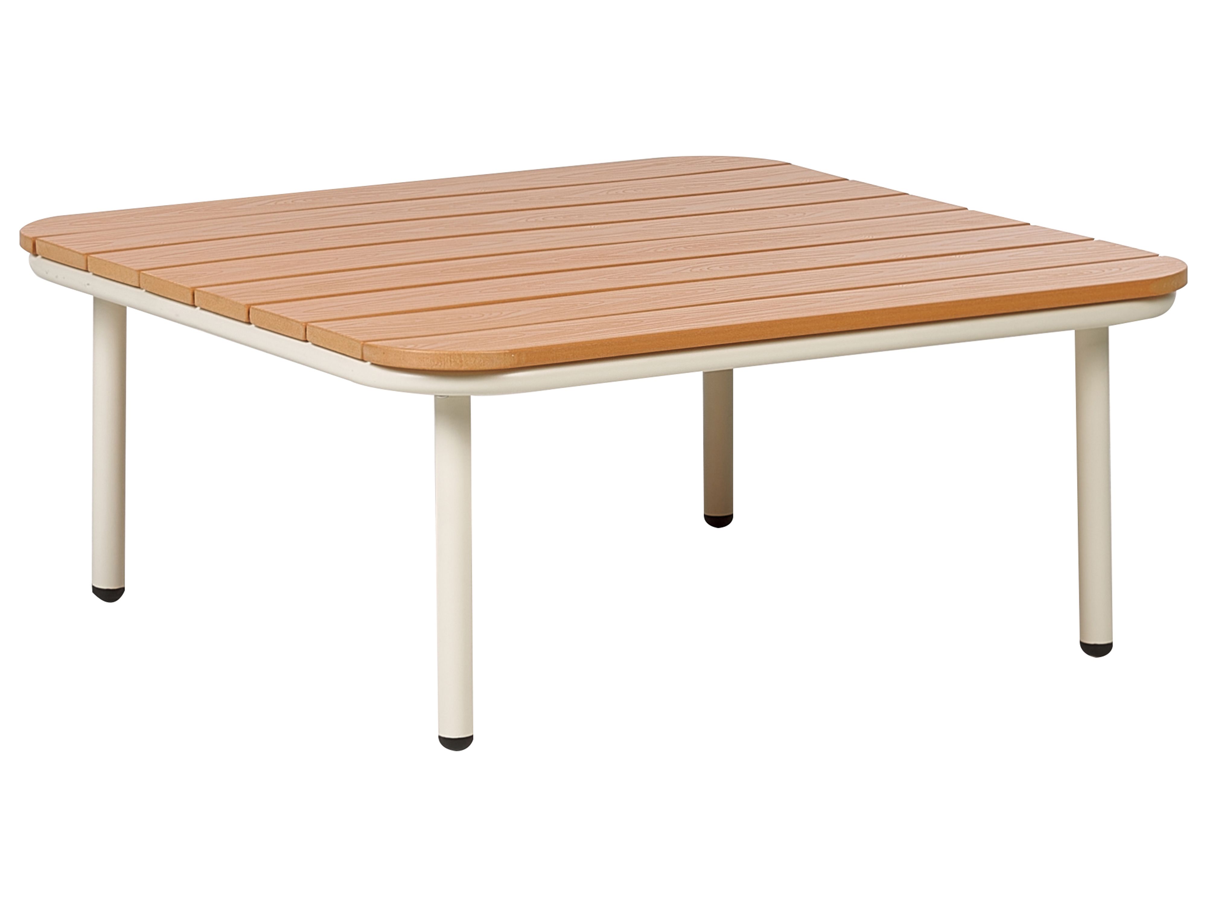 Garden Coffee Table SENISE 74 cm 74 cm Metal Brown