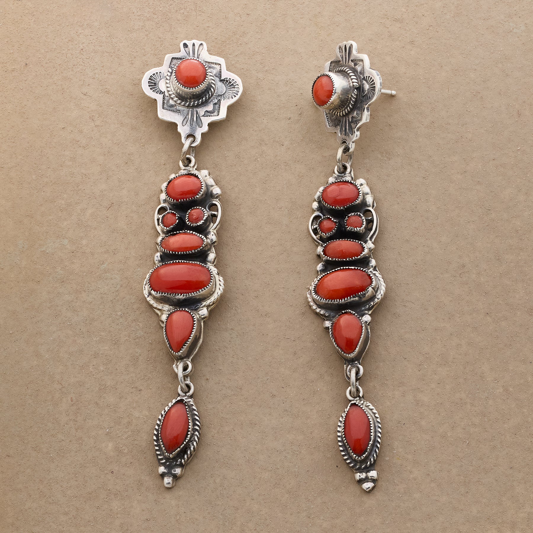 August Coral Earrings - Sundance Clothing