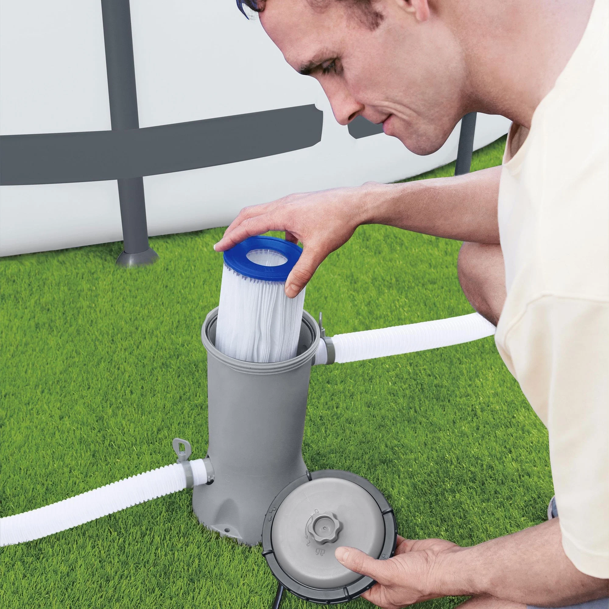 Bestway Flowclear 530 Gallons per Hour Above Ground Pool Filter Pump - Image 6