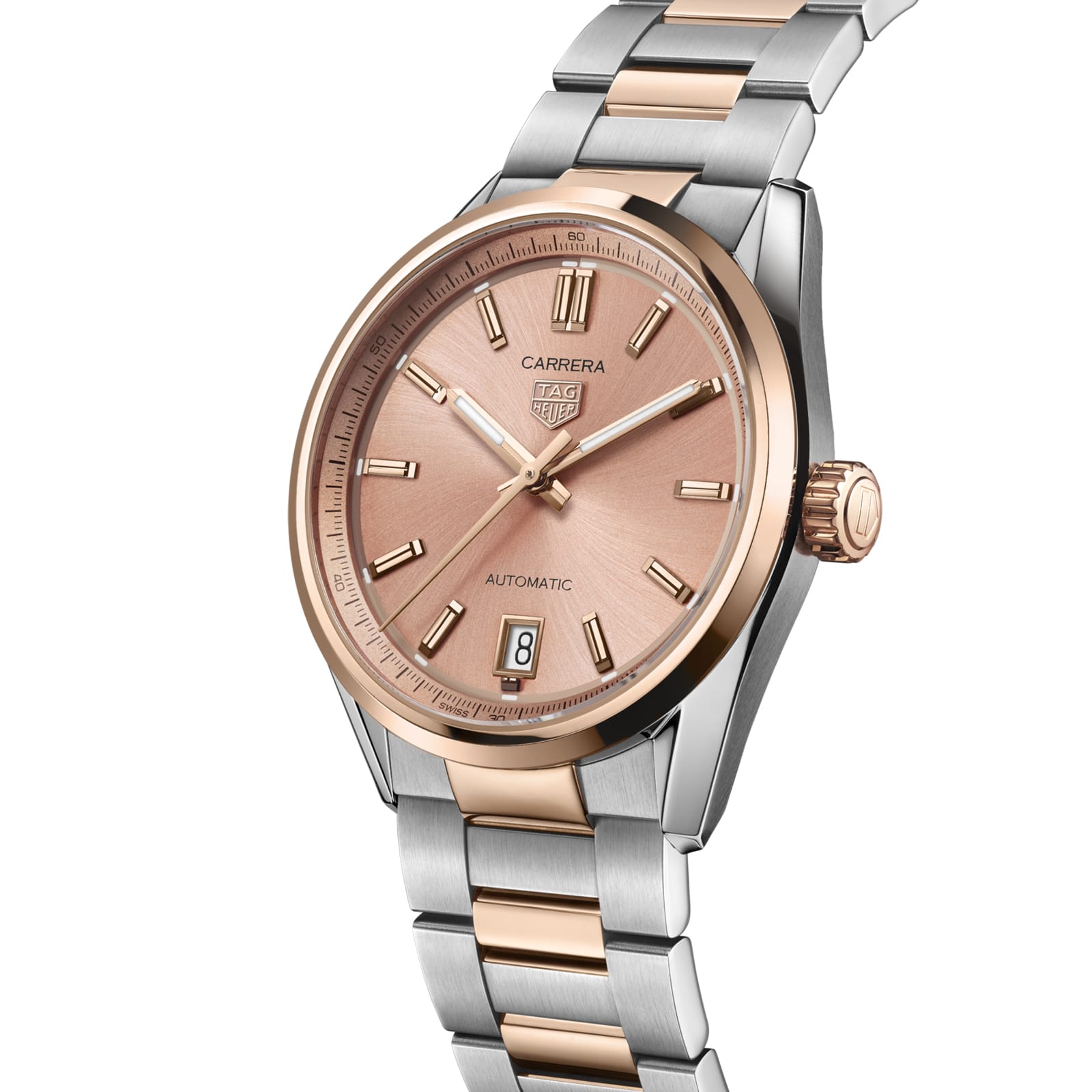 TAG Heuer Replica Watch Carrera Date Automatic 36 mm Steel and Gold(1:1 replica) - Elite Watch Atelier