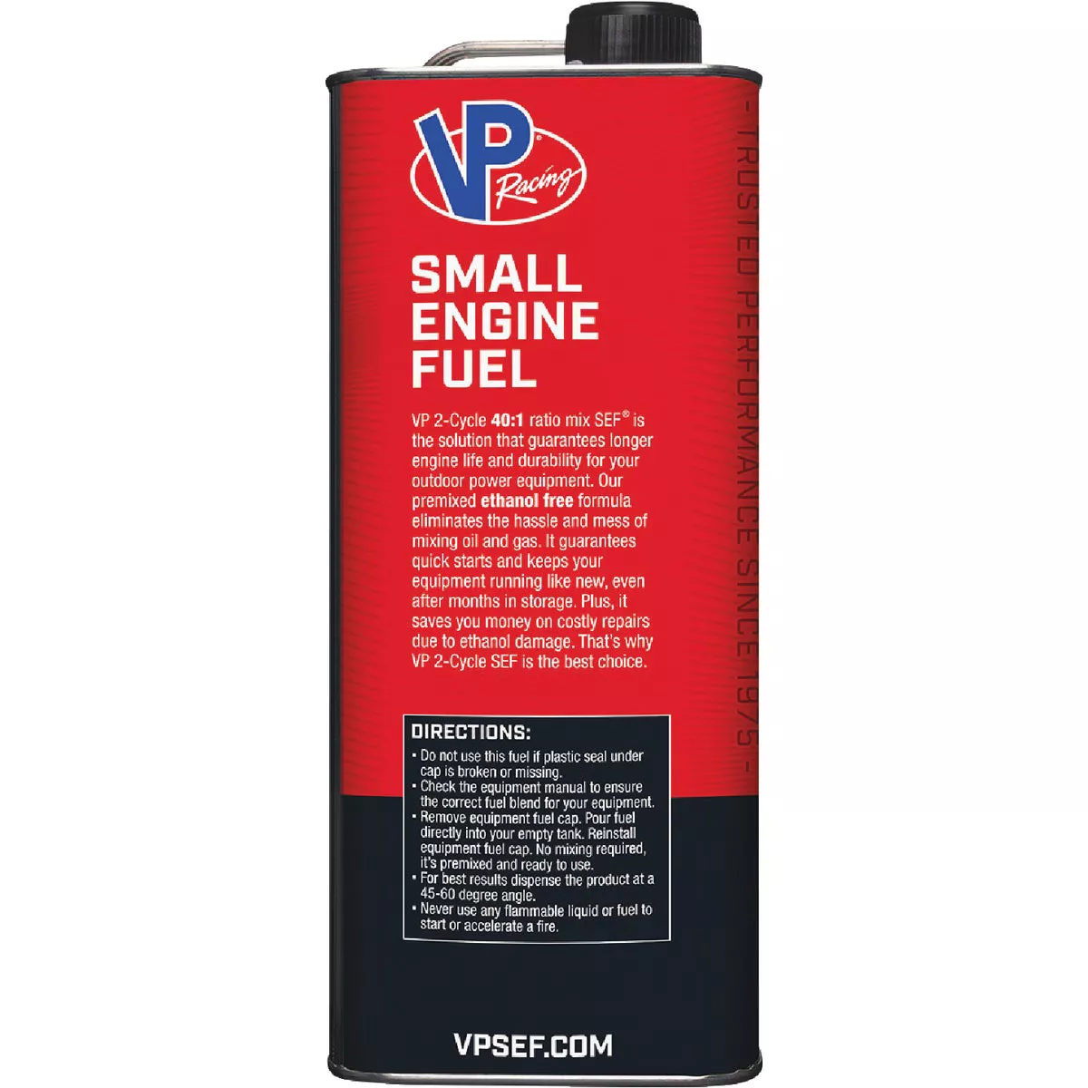 VP Racing Fuels 1 Gal. 40:1 Ethanol-Free Gas & Oil Pre-Mix