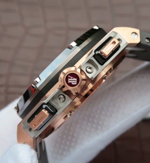 Replica Audemars Piguet JF Royal Oak Offshore 26568OM RG Cermet Bezel Michael Schumacher - Top club