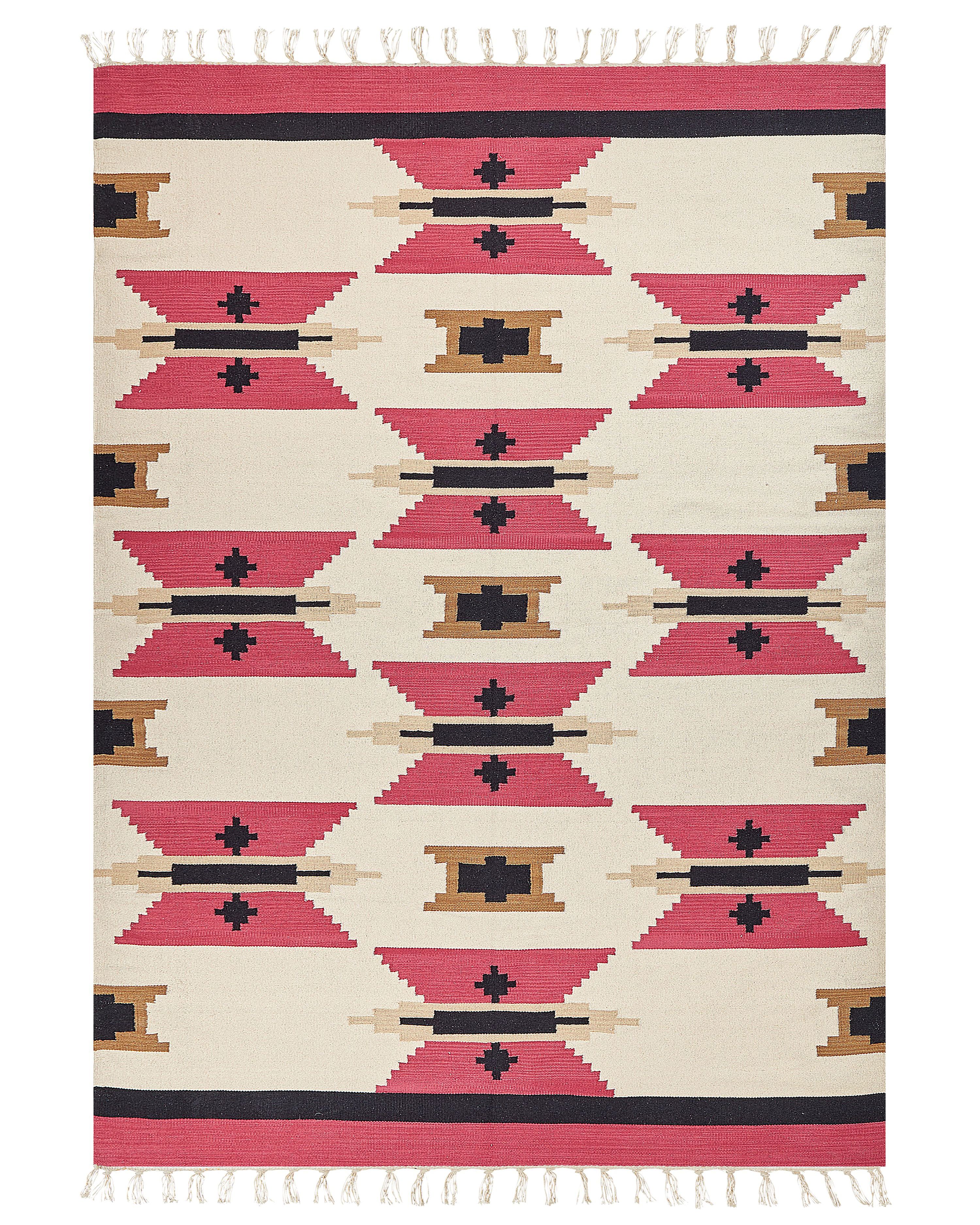 Rug GARNI Multicolour 200 x 300 cm Cotton Kilim