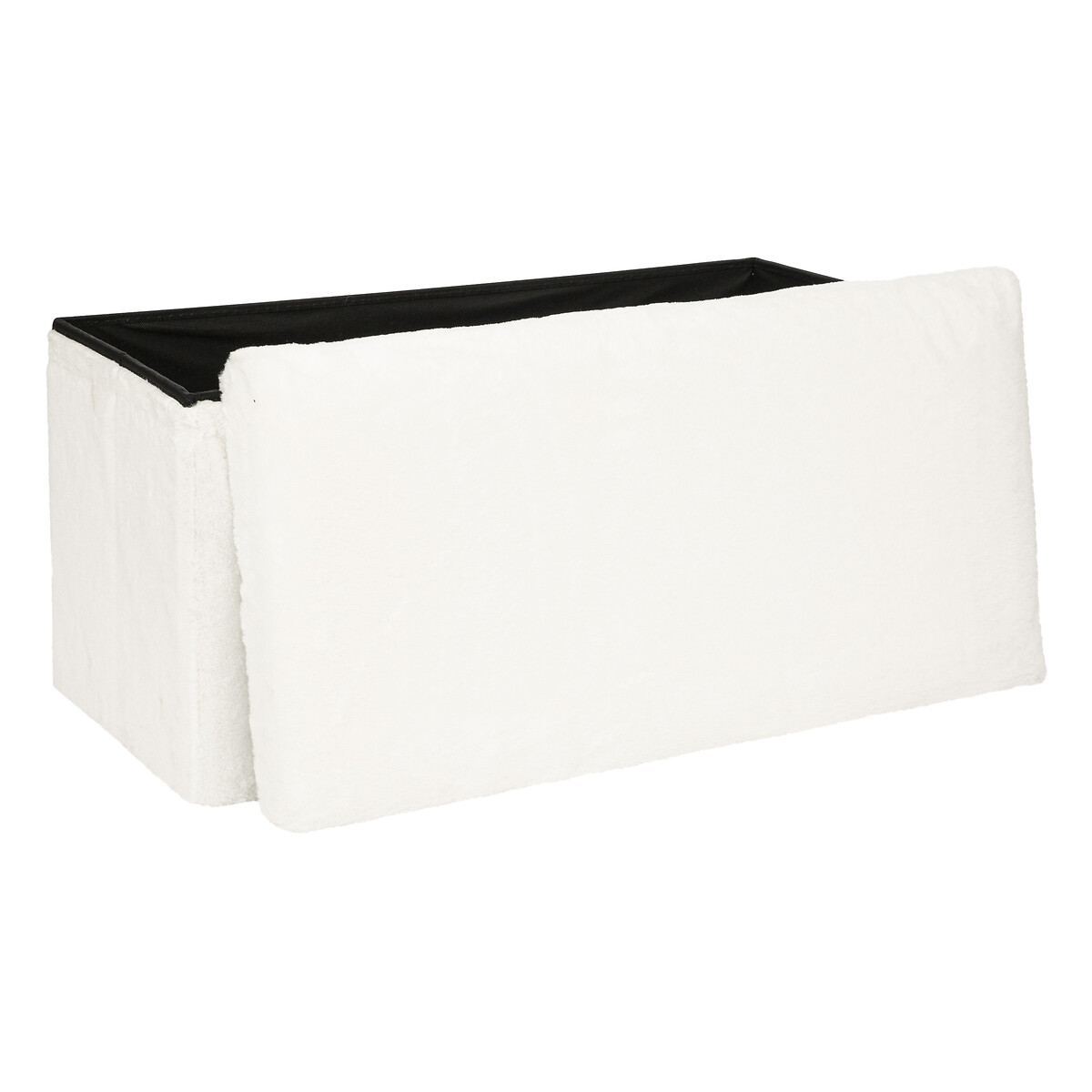 Folding pouf "Ezzio" White, 76x38 cm
