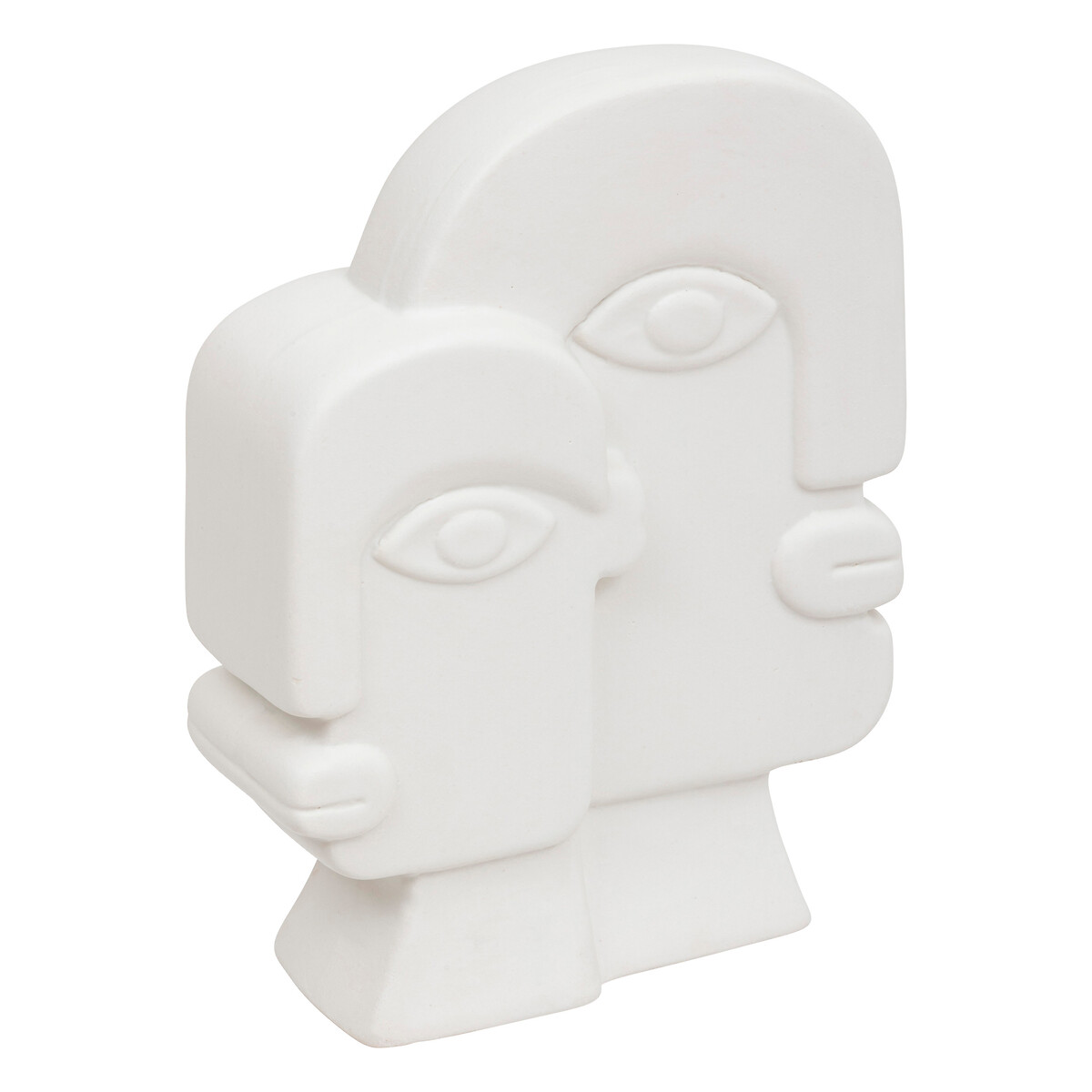 "Soleya" statue Ceramic, White, H.26 cm