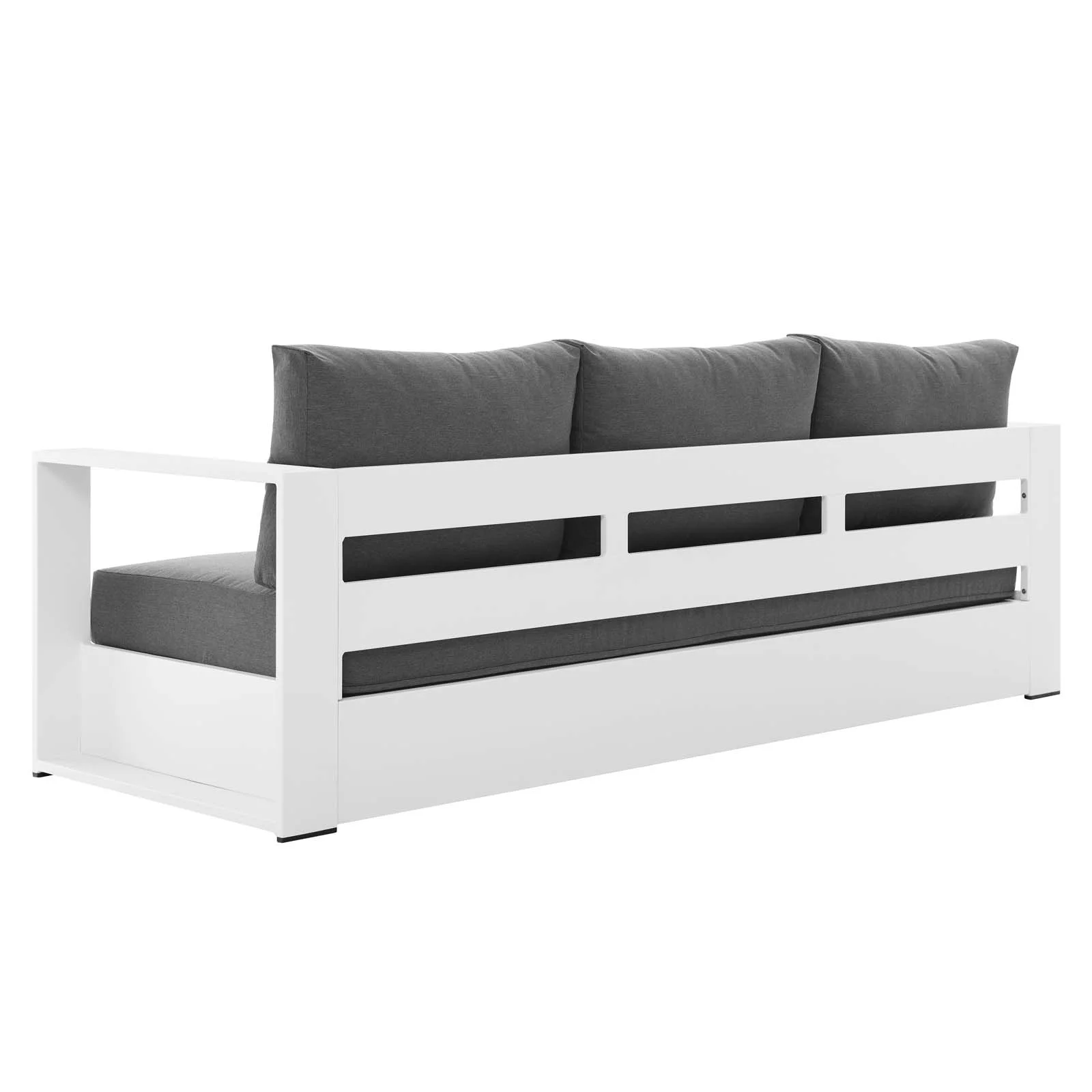 Lounge Sofa Table Set, Grey Gray, Aluminum, Metal, Fabric, Modern Contemporary, Outdoor Patio Balcony Cafe Bistro Garden Furniture Hotel Hospitality - Image 38