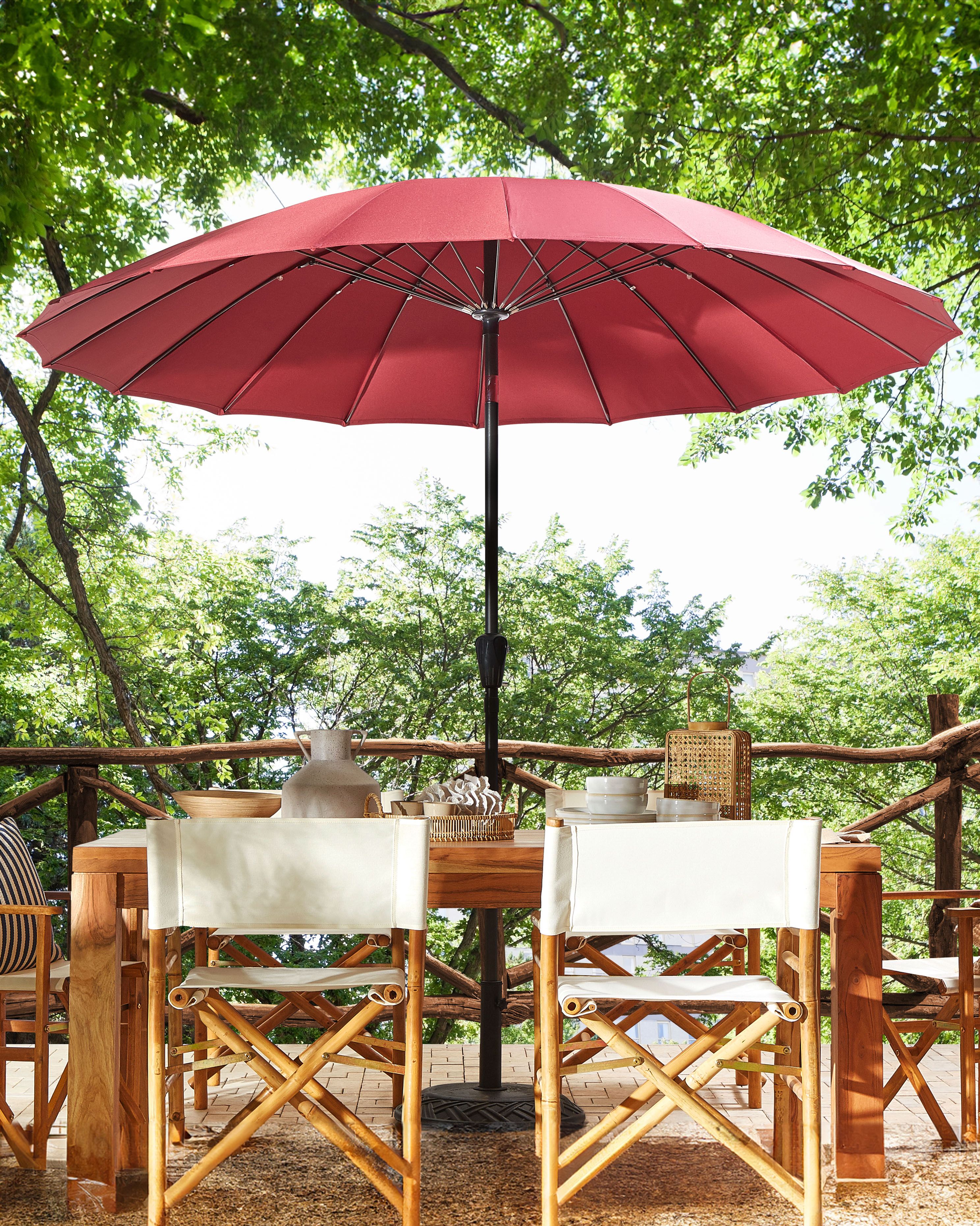 Market Parasol 255 cm BAIA Dark Red