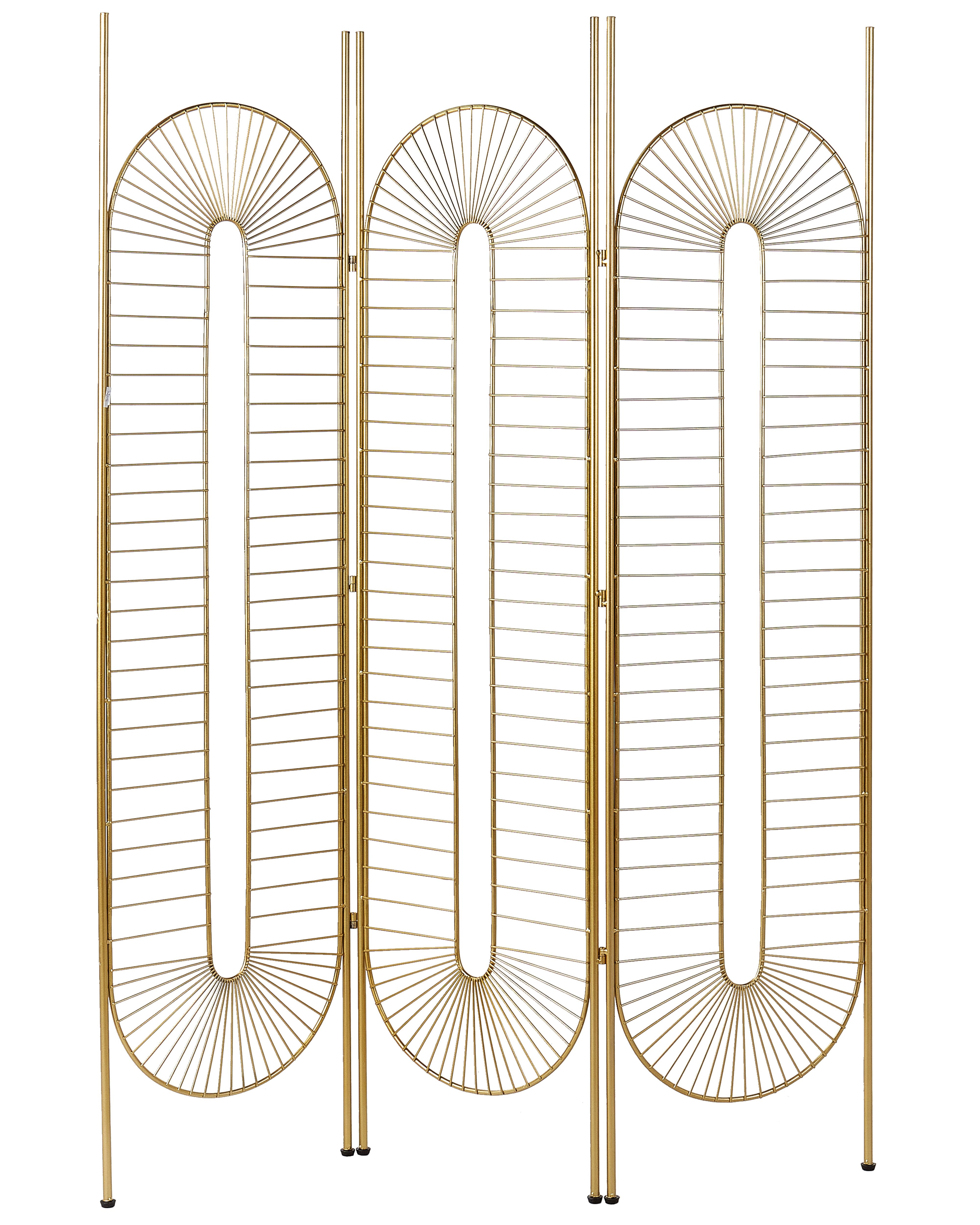 3 Panel Room Divider NOALE Gold 135 cm 170 cm