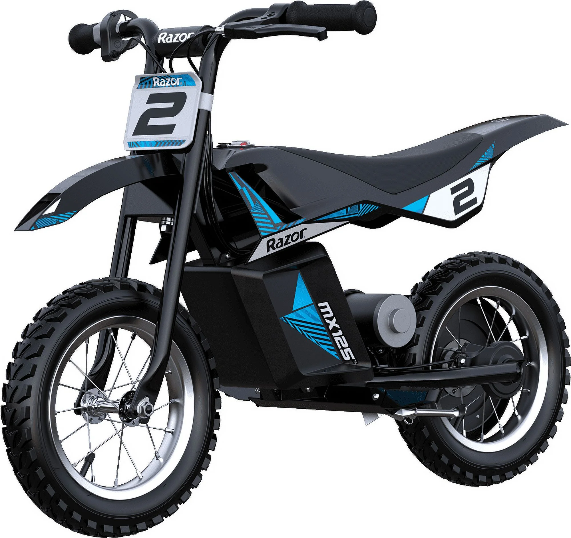 Razor Dirt Rocket MX125 Electric-Powered Dirt Bike - Black with Decal Included, for Child 5+ - Image 14