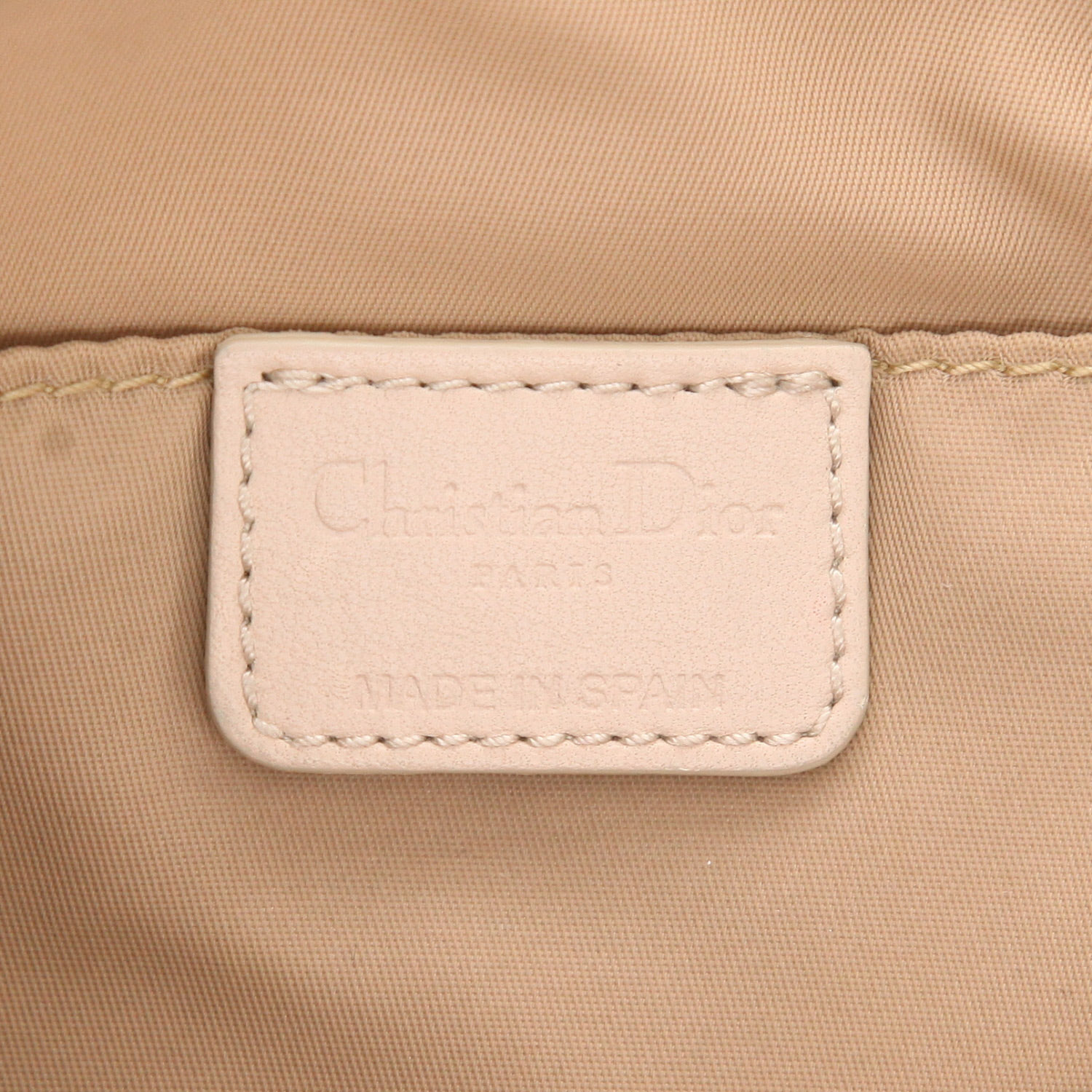 Dior Vintage handbag in beige monogram canvas Oblique and beige leather1:1High-quality replica