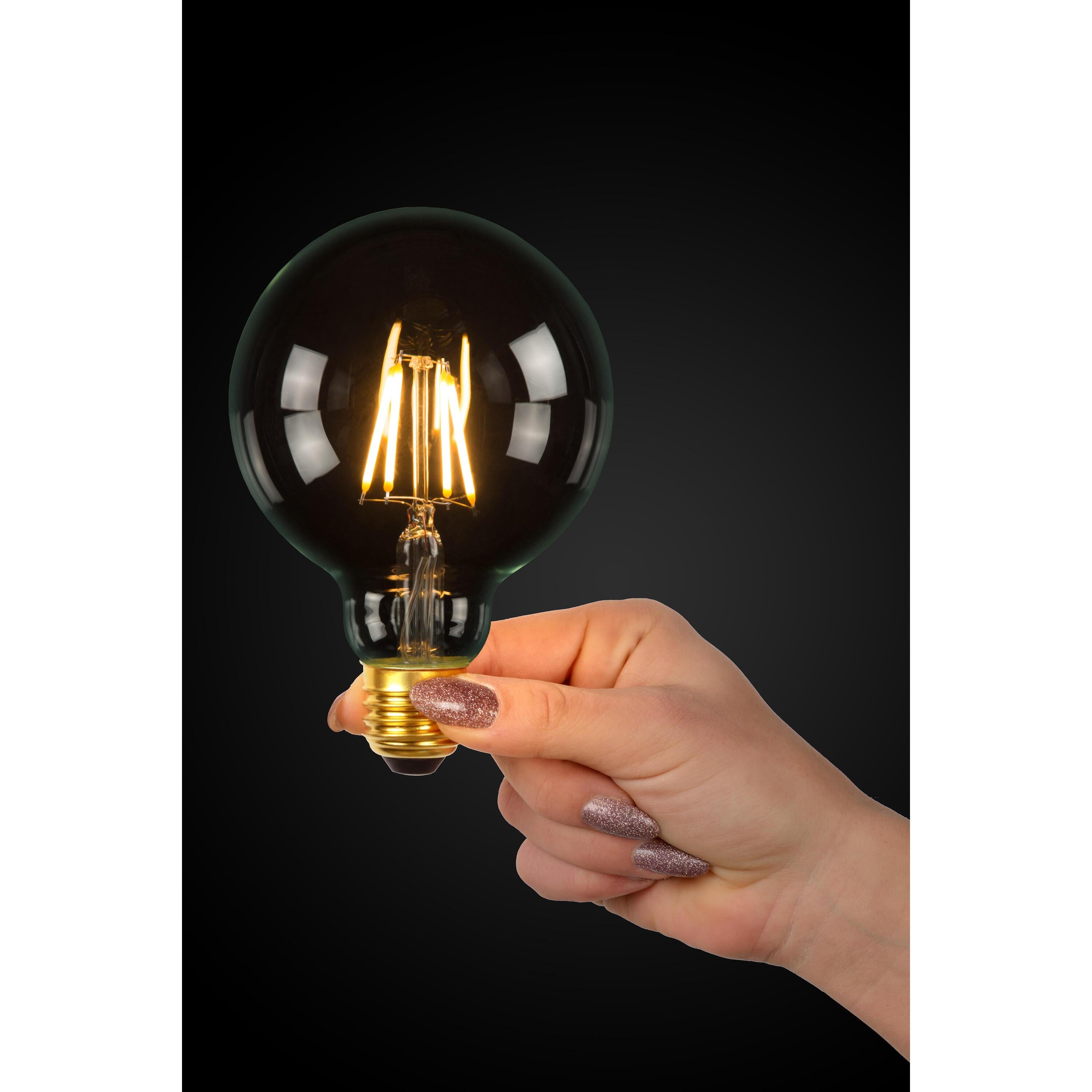 G125 LED lichtbron E27 7W 2700K A transparant niet dimbaar