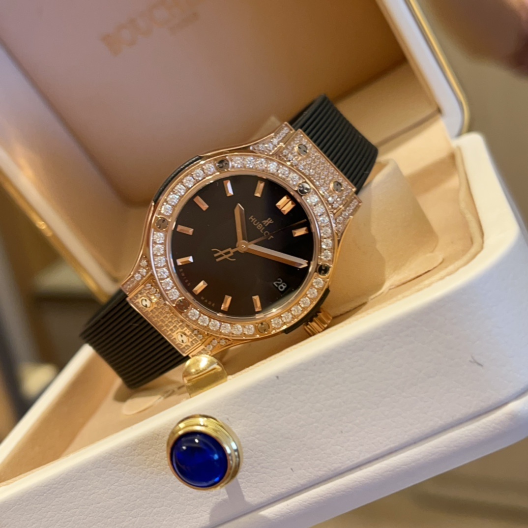 Hublot Classic 33mm High-End Women's Watch(1:1 replica) - Top club