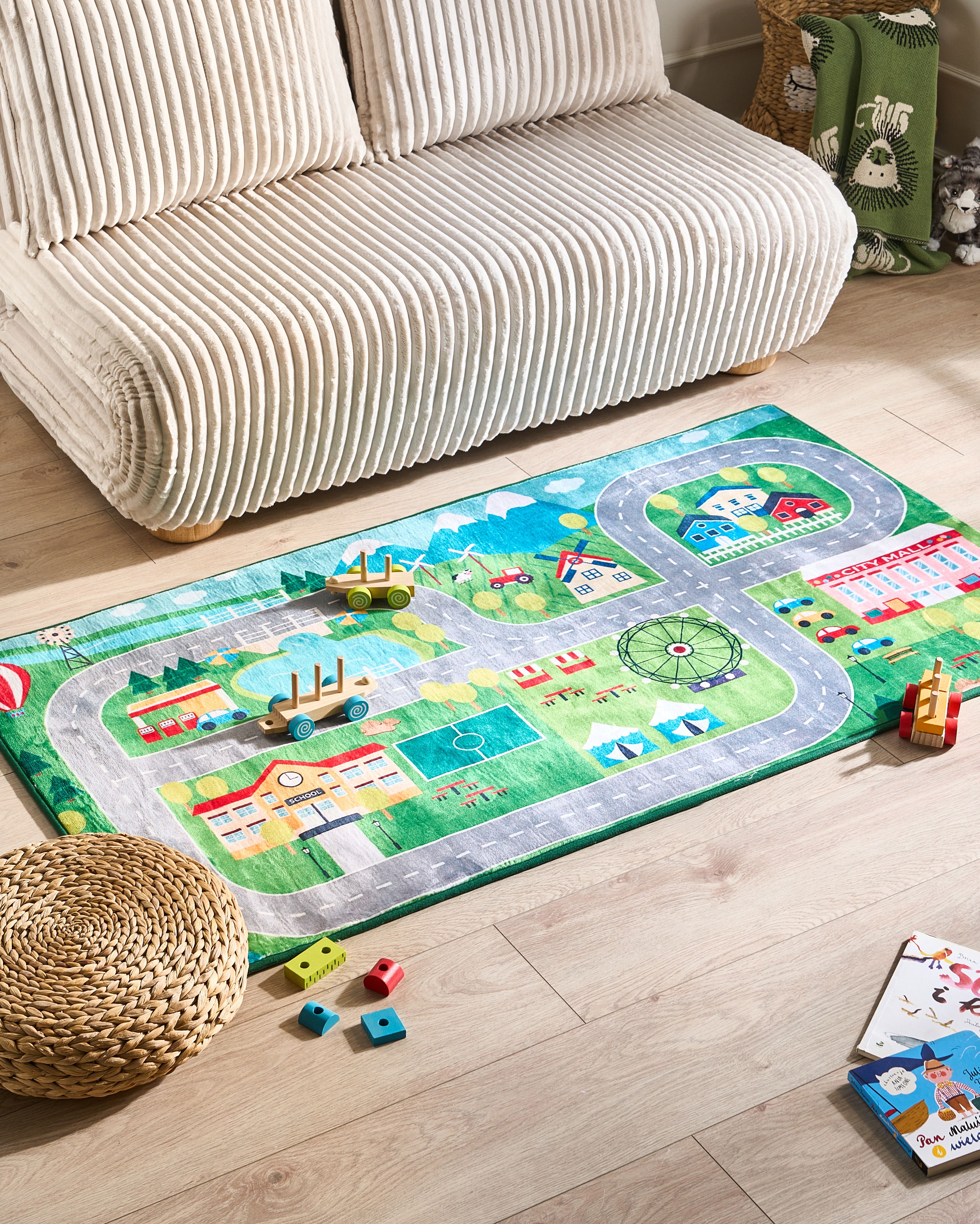 Kids Rug SEBEN Green 80 x 150 cm