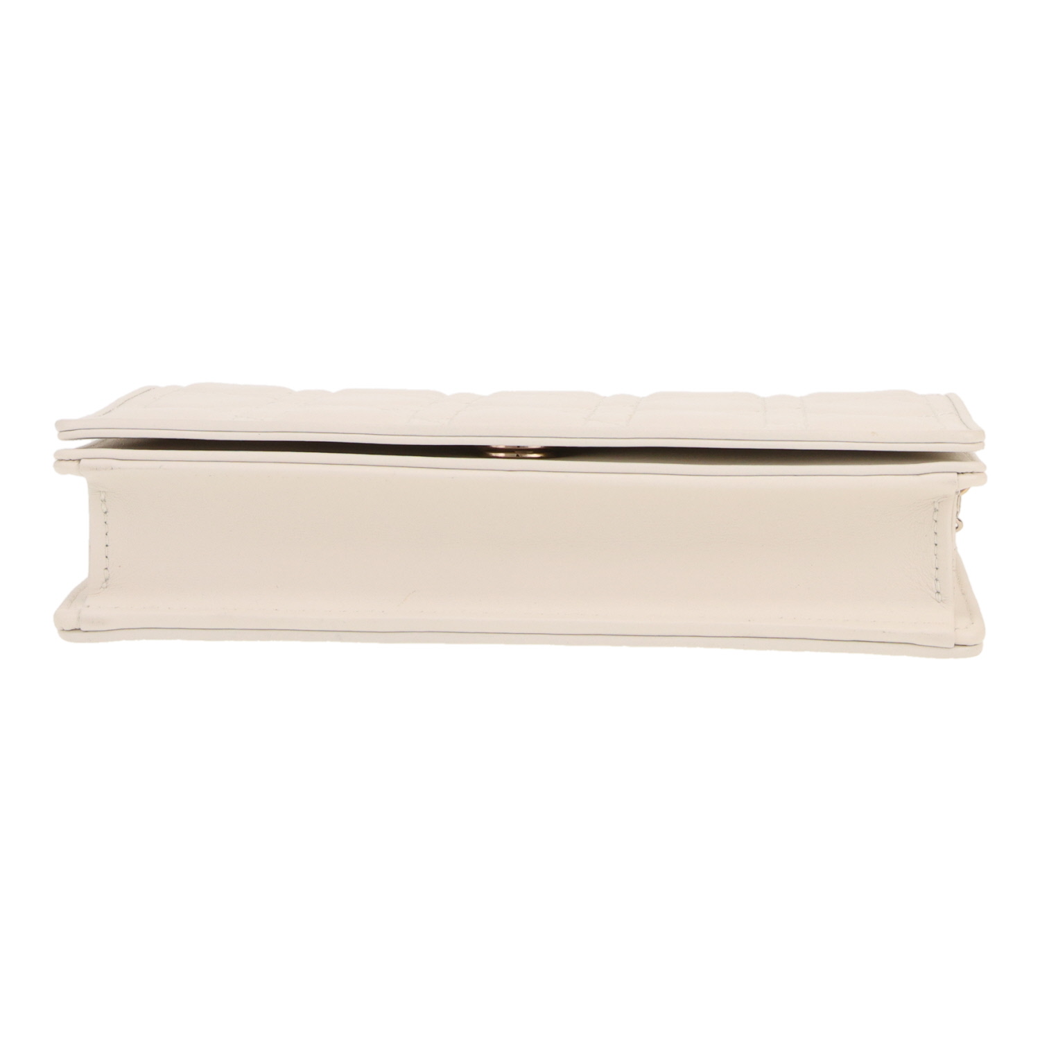 Dior Lady Dior Wallet on Chain pouch in white leather cannage1:1High-quality replica