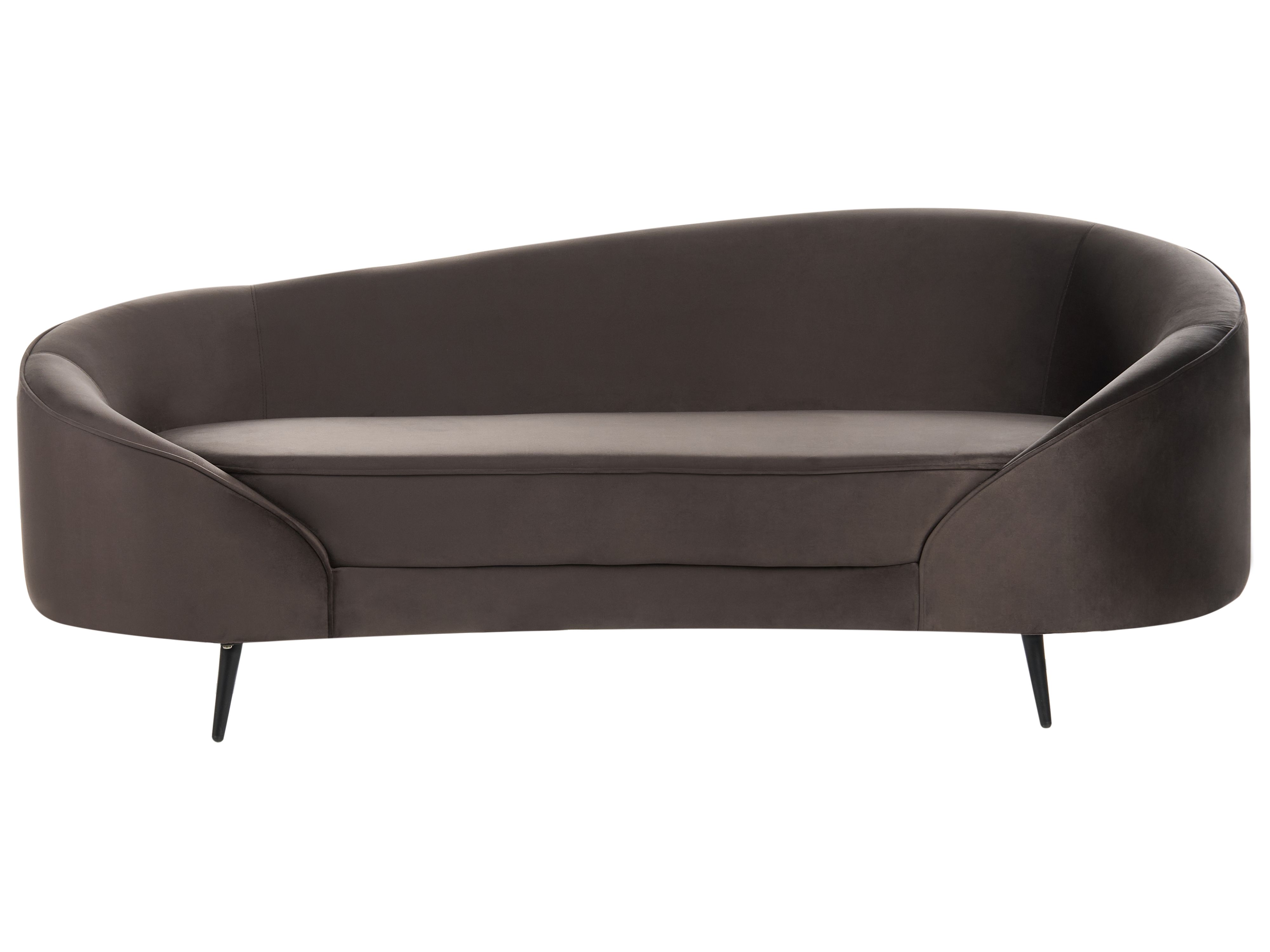 Sofa 2 Seater SAVAR Velvet Dark Brown