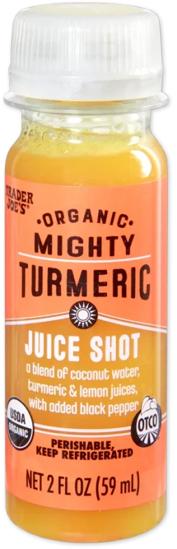 Organic Mighty Turmeric Juice Shot – Citrus Wellness Boost 2 Fl Oz