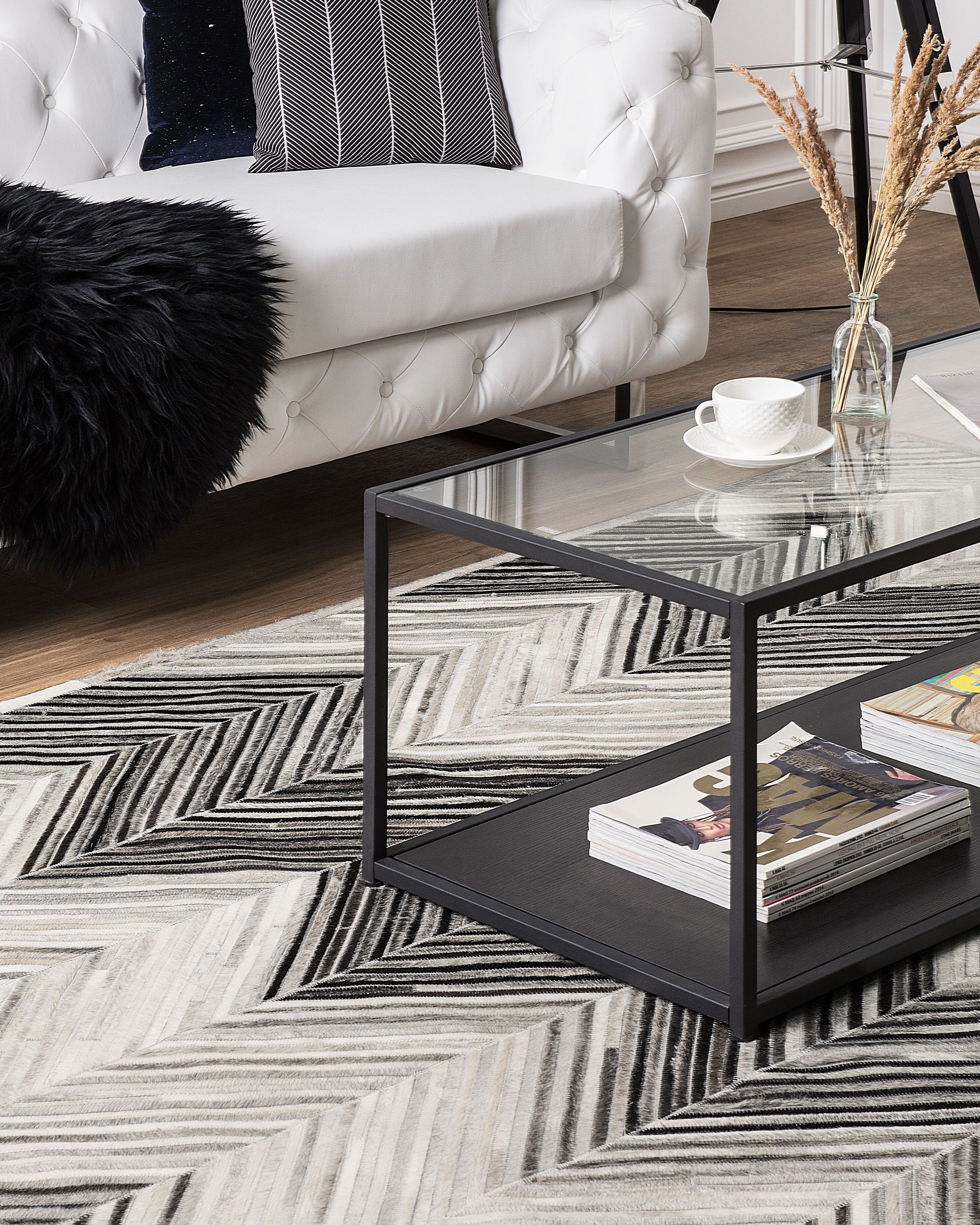 Rug AYTEPE Grey 160 x 230 cm Leather