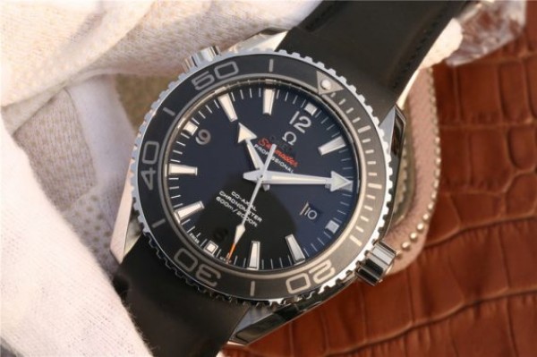 Replica Omega Planet Ocean Professional Ceramic Bezel 45mm OMF Rubber Strap A8500 - Elite Watch Atelier