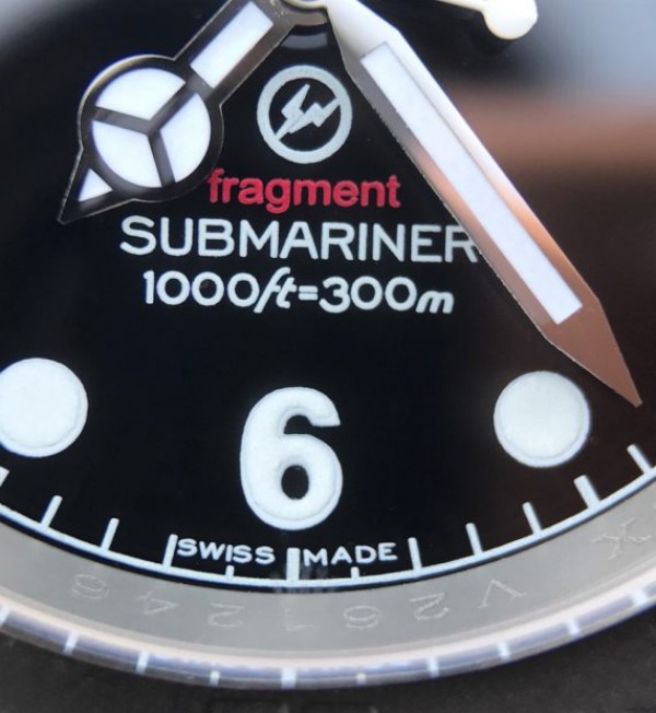 Replica Rolex Submariner Fragment Black Dial Ceramic Bezel Rubber Strap A2836 - Top club