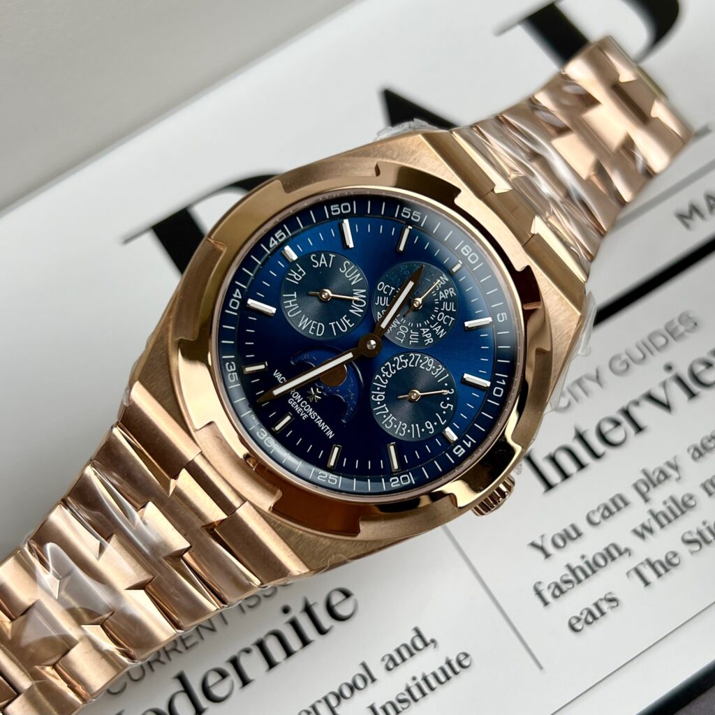 Vacheron Constantin Replica 11 Watch Overseas 5500V Blue Dial 42.5mm - Elite Watch Atelier