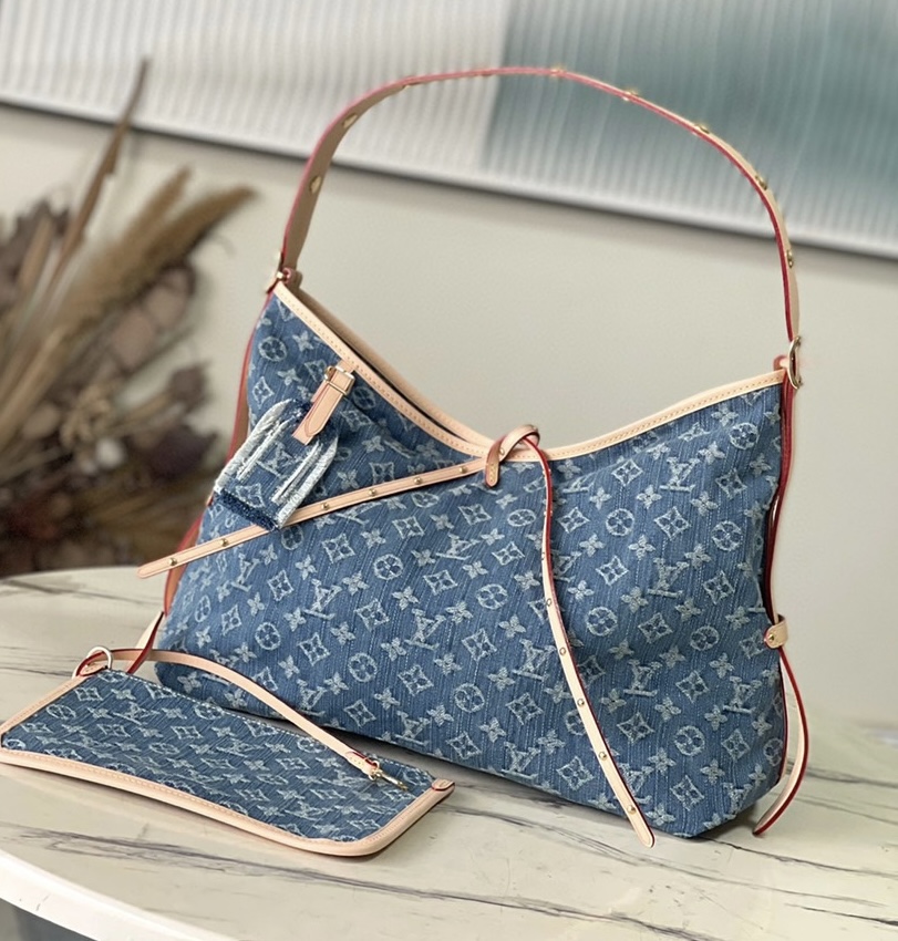 Louis Vuitton LV CARRYALL Denim Bag M468551:1High-quality replica