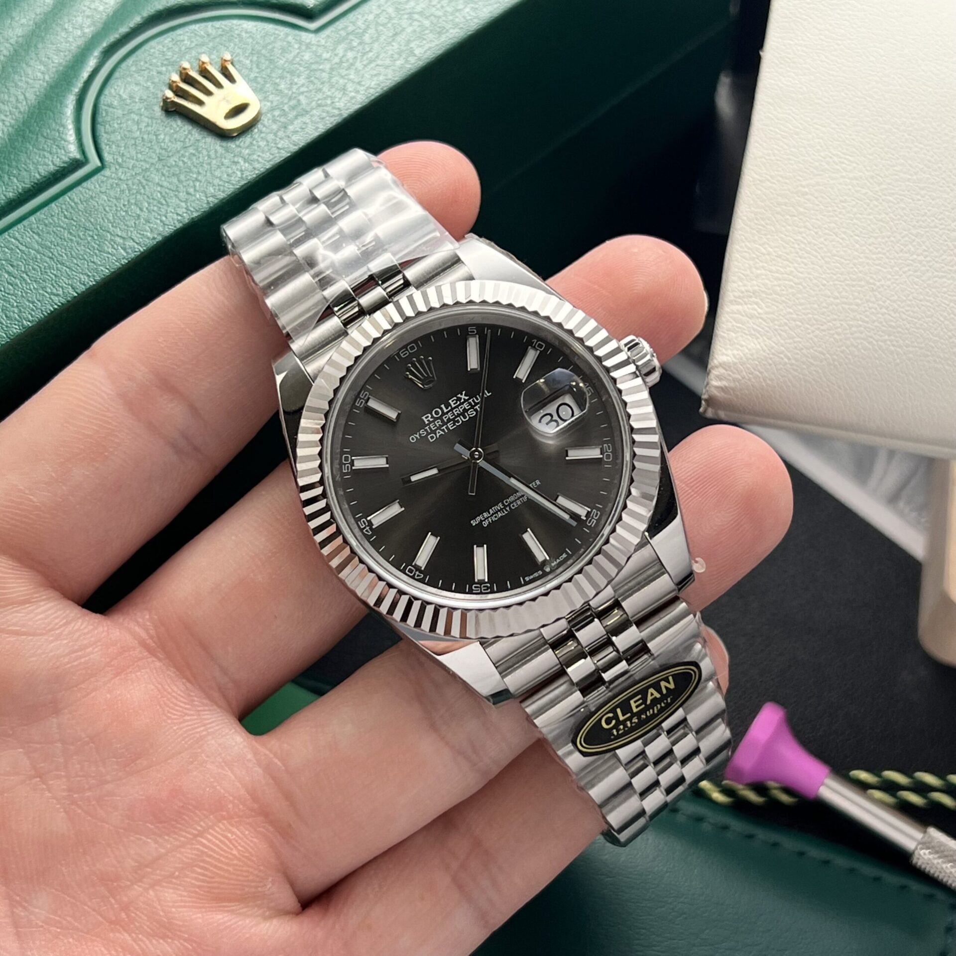 Rolex Replica Watch Datejust 126334 Gray Dial Clean Factory 41mm - Top club
