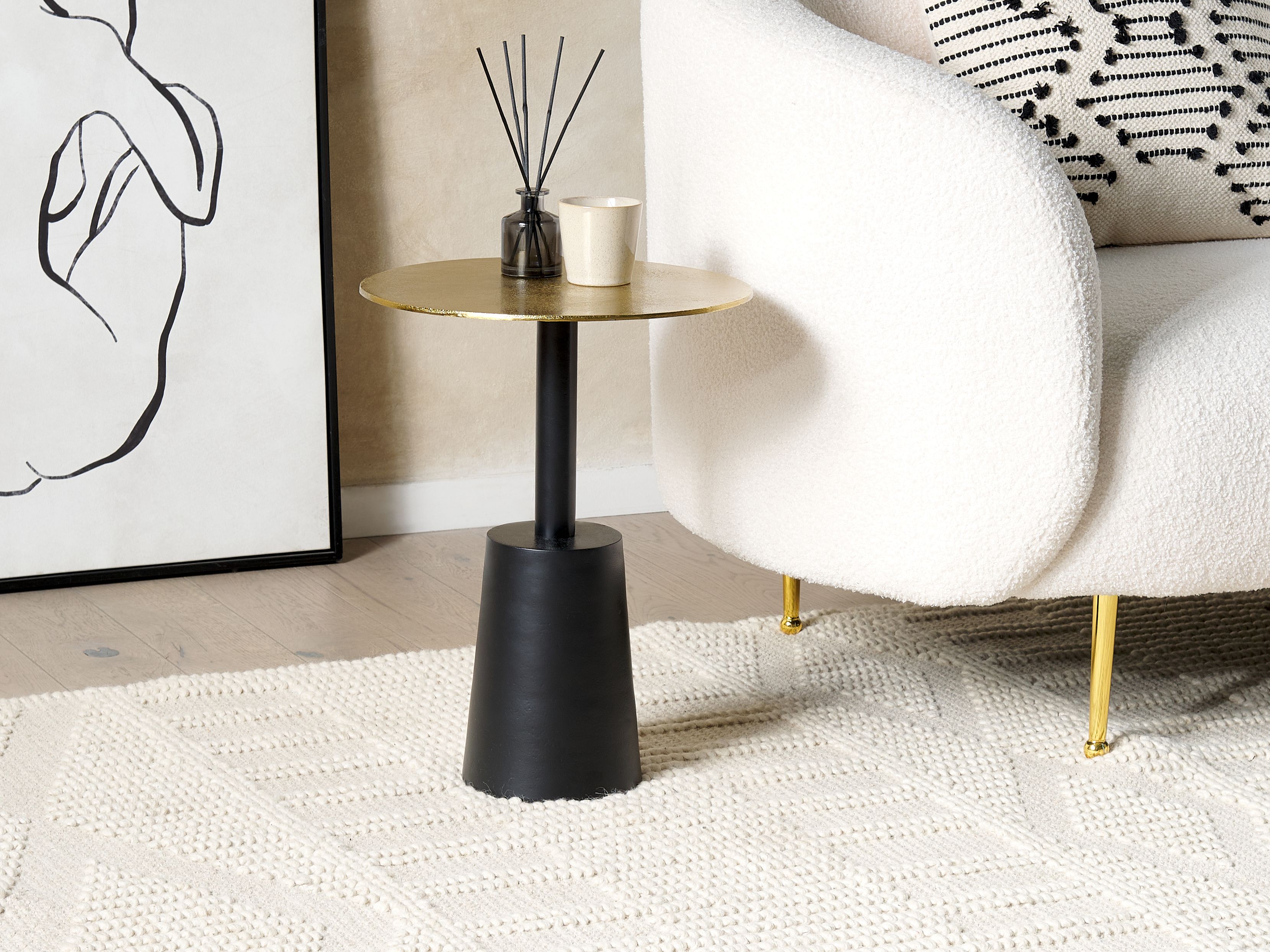 Side Table TANAMI Metal Gold