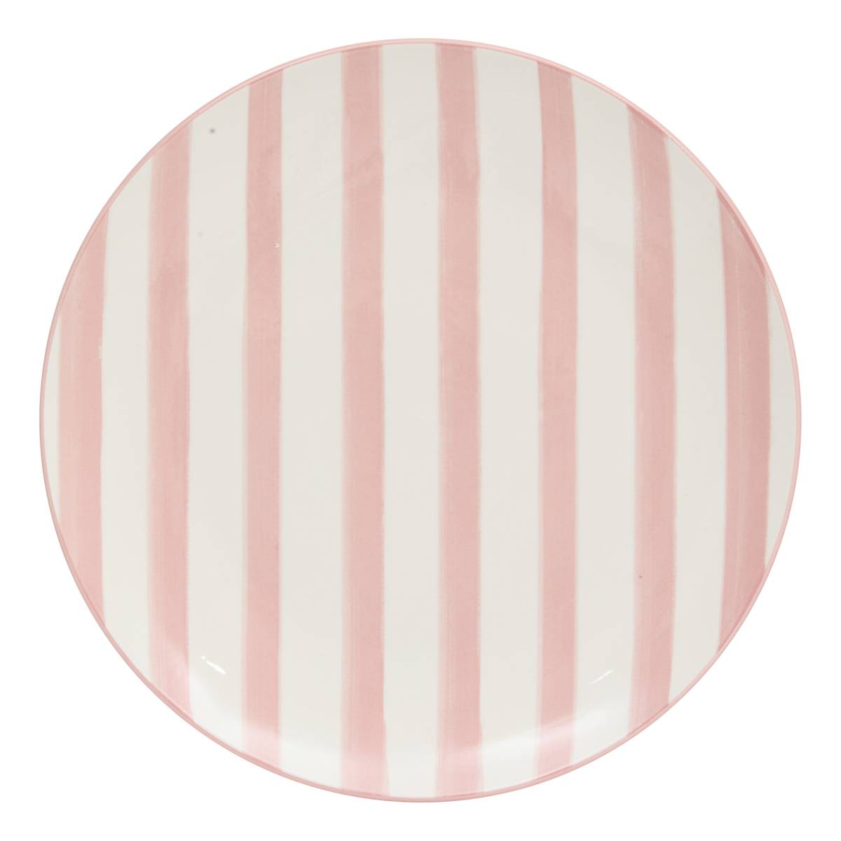 Set of 6 Dinner Plates "Charlie" Porcelain, D.27 cm