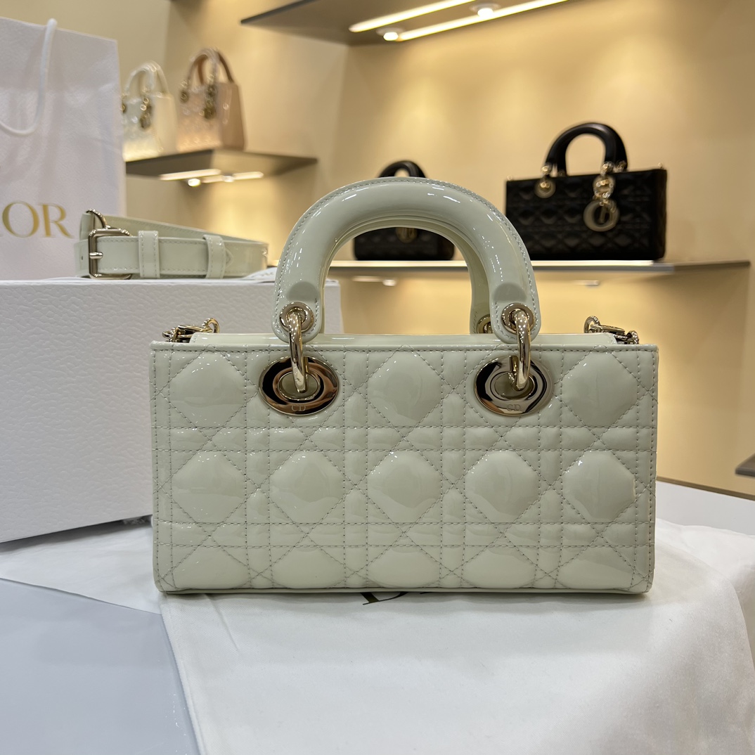 Dior Medium Lady D-Joy Bag White For Women 8,7in/22cm1:1High-quality replica