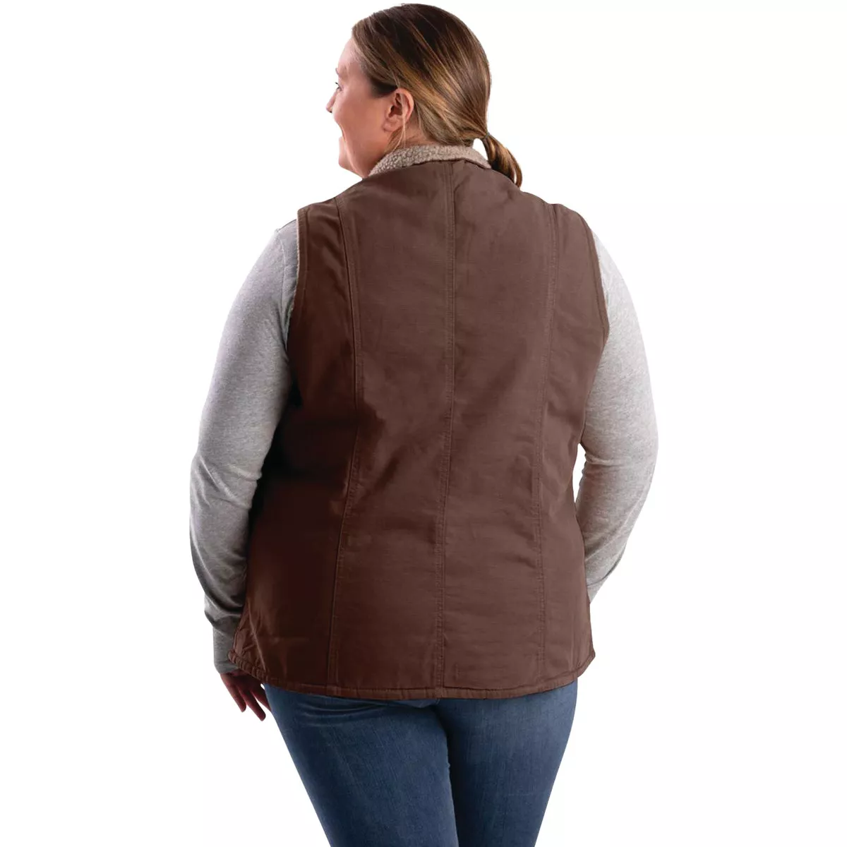 Berne Softstone Women's XL Tuscan Sherpa-Lined Vest