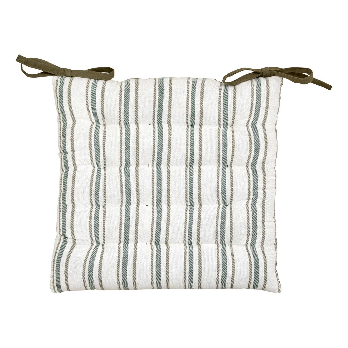 Chair Cushion "Groove" Green, 38x38 cm