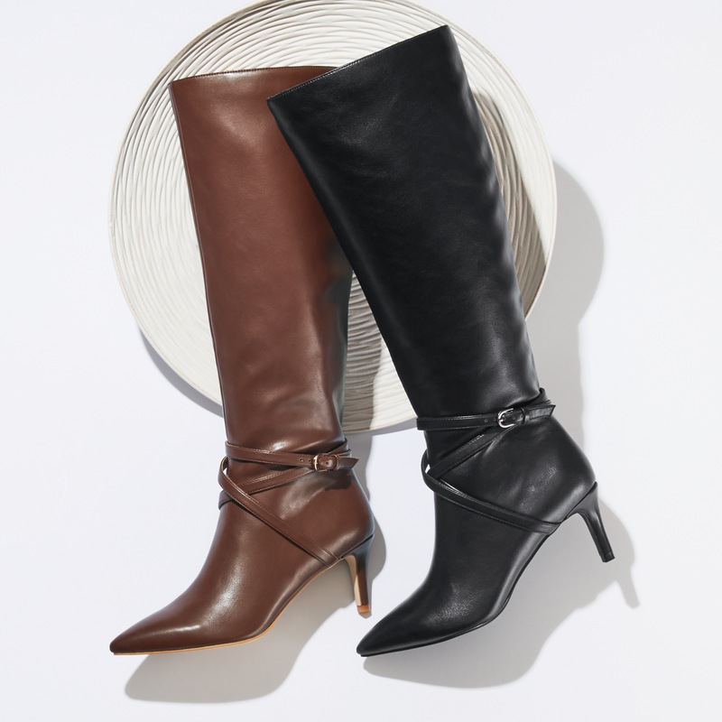 Ankle-Strap Tall Dress Boot with 2.5
