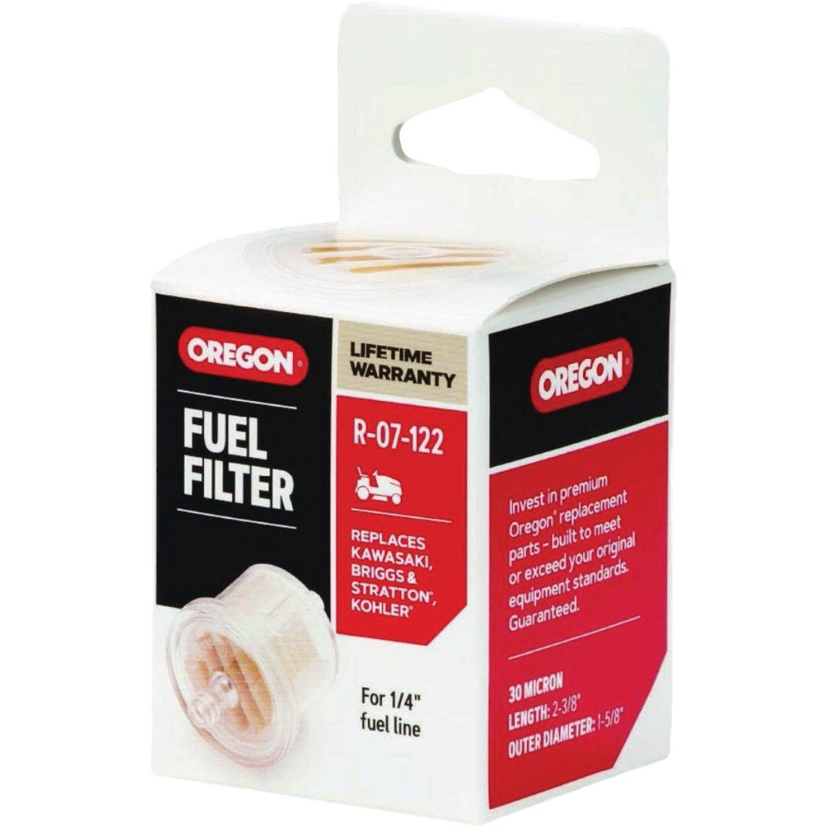 Oregon R-07-122 30 Micron Fuel Filter for Riding Mowers