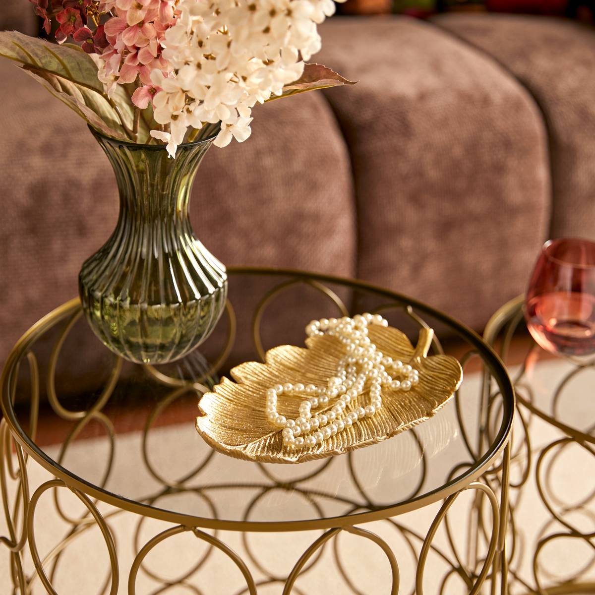 "Bell" Catchall Tray Gold, 25x15 cm