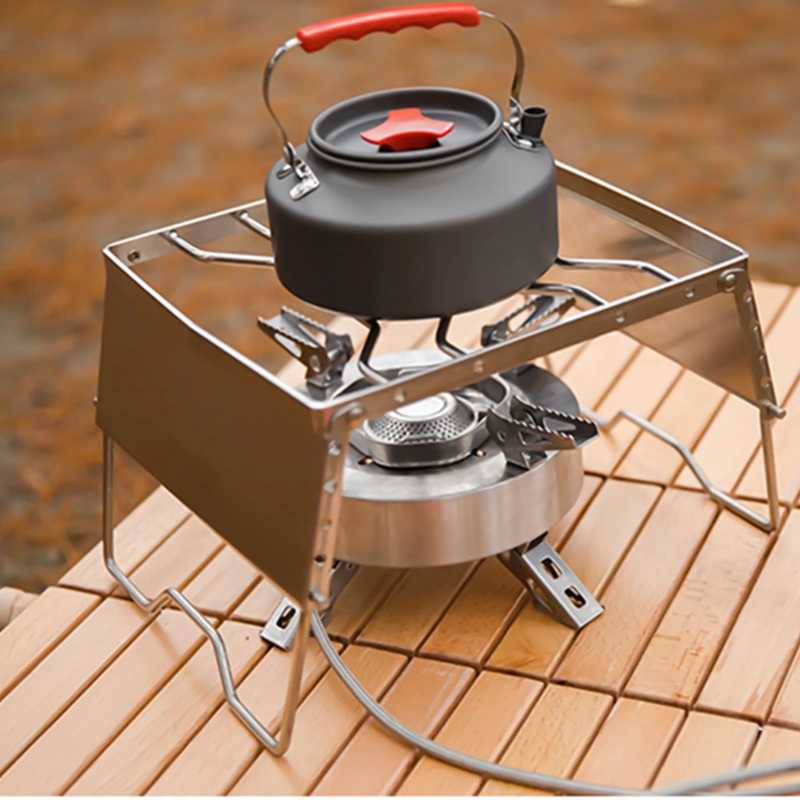 Portable Camping Grill, Foldable Portable Barbecue Charcoal Grill Desk Tabletop Outdoor Stainless Steel Smoker BBQ For Camping Cooking Travel Picnics Beach