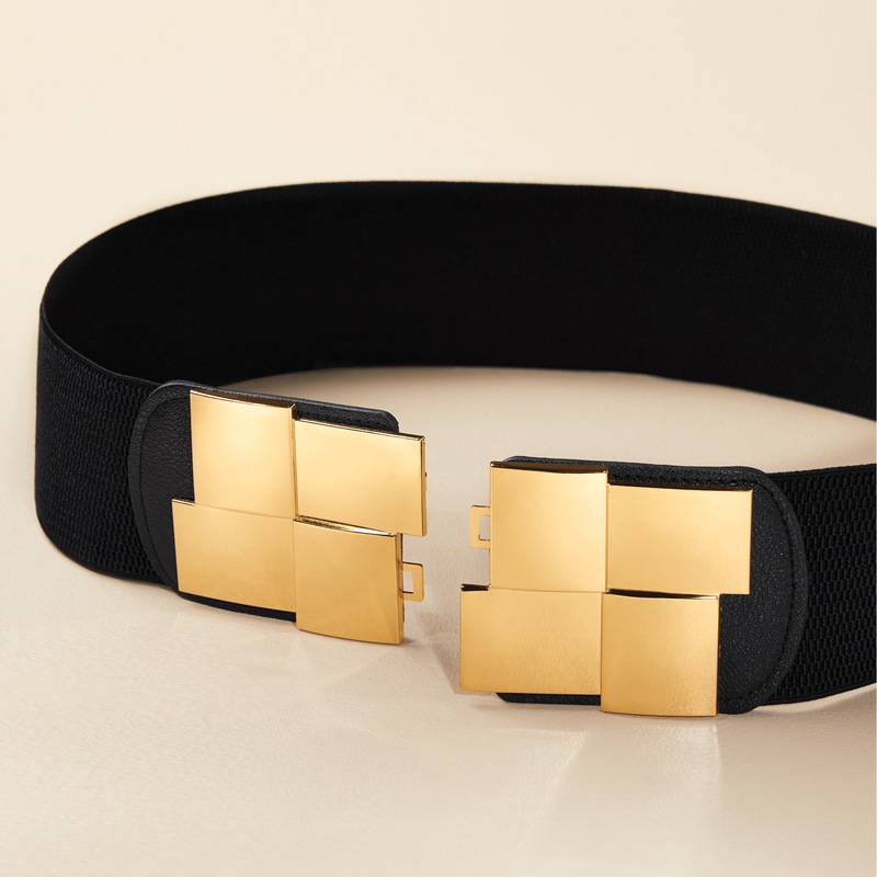 Geometric Buckle Belt - MIDNIGHT VELVET CATALOG