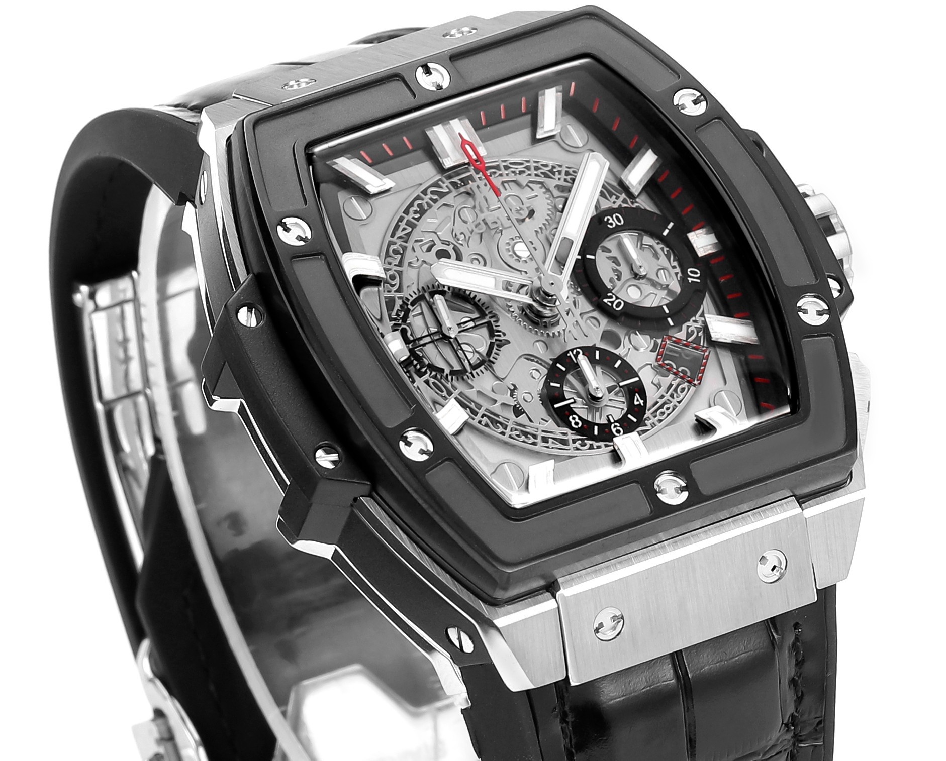 Hublot SPIRIT OF BIG BANG Chronograph, 45 mm Textured rubber strap(1:1 replica) - Top club