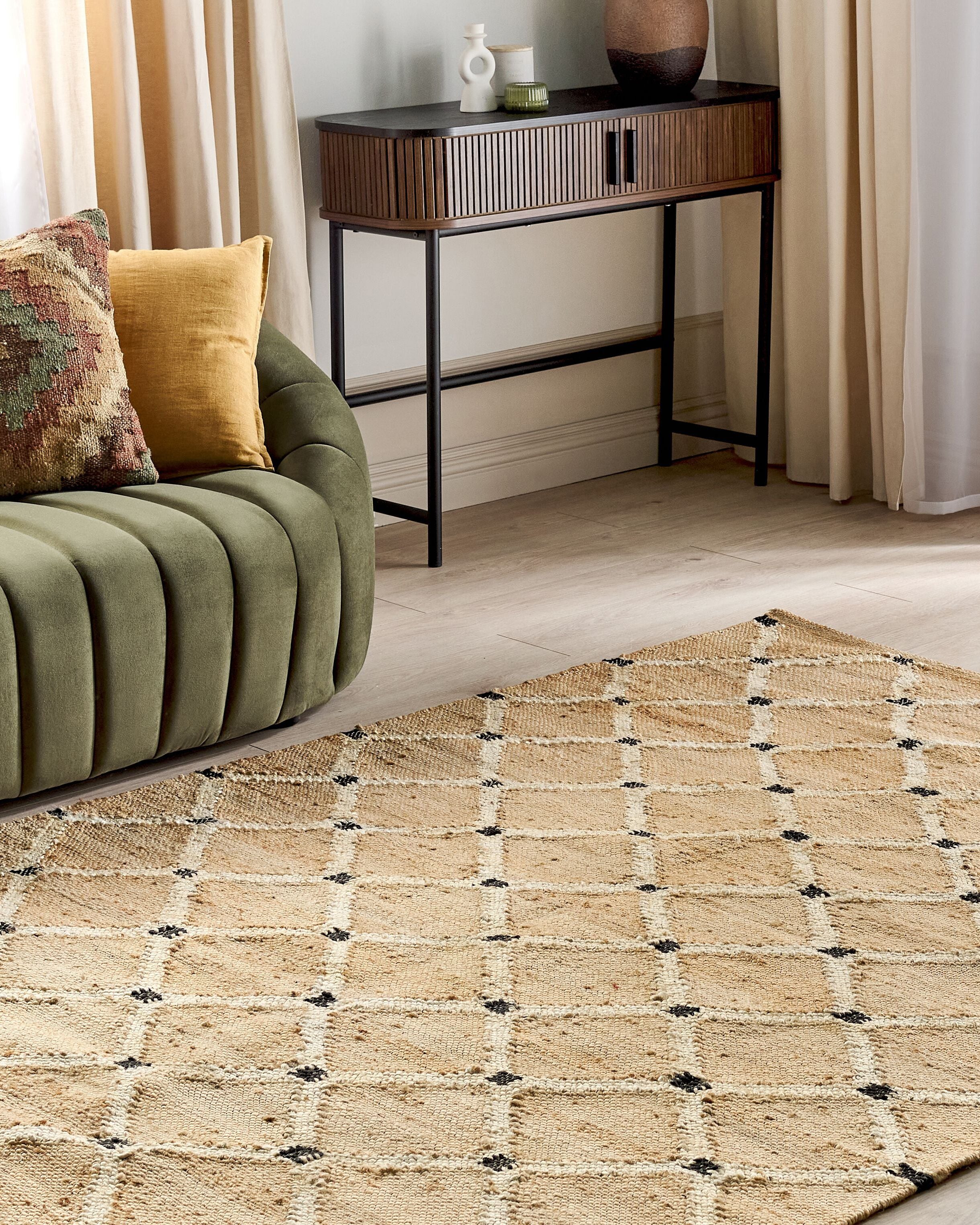 Rug KALEKOY Beige 160 x 230 cm Jute