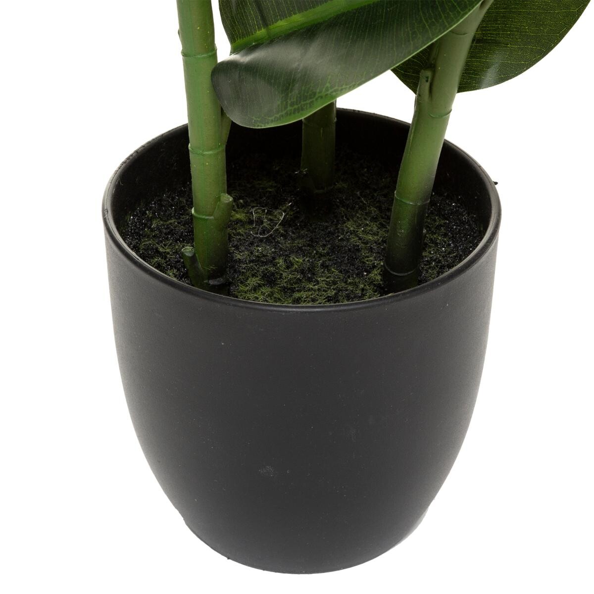 Artificial ficus robusta Green, H.120 cm