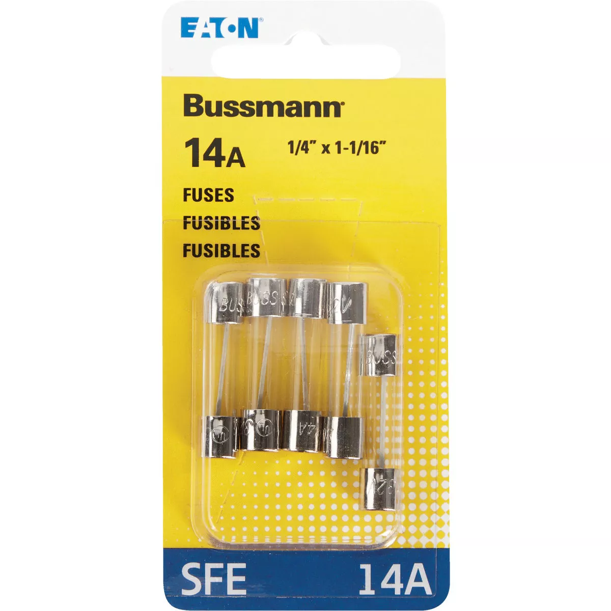 Bussmann 14A 32V SFE Glass Tube Automotive Fuse (5-Pack)
