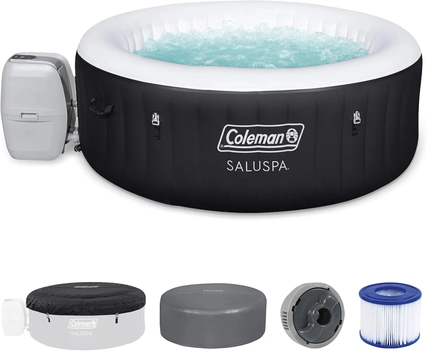2-4 Person Inflatable Hot Tub With 120 Air Jets And Insulated Cover - Image 5 2-4 Person Inflatable Hot Tub With 120 Air Jets And Insulated Cover - Image 5