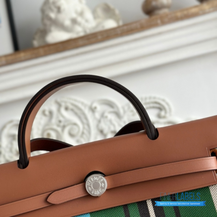 Hermès Herbag Zip 31 Bag | 31x25x10 cm | Luxury Canvas & Leather Shoulder Bag for Women | Spacious Everyday Hermès Tote1:1High-quality replica