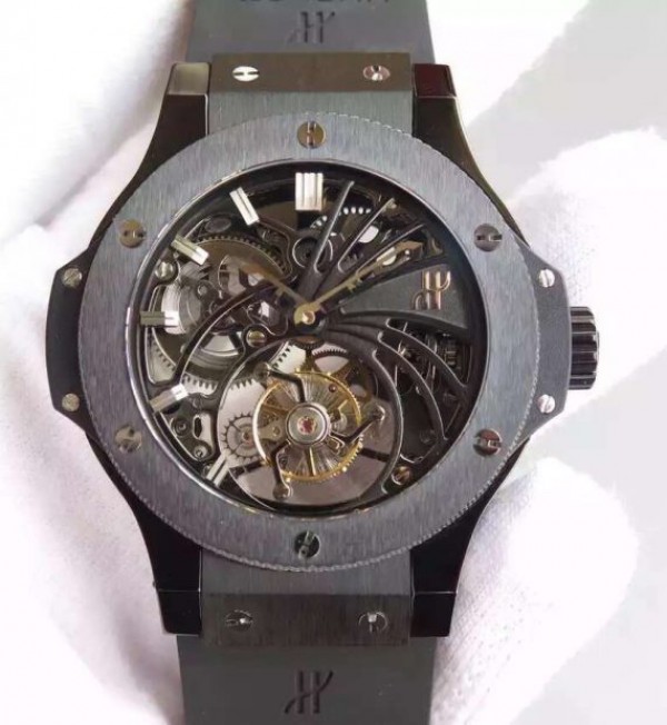 Replica Hublot Big Bang Ceramic Bezel Skeleton Tourbillon - Top club