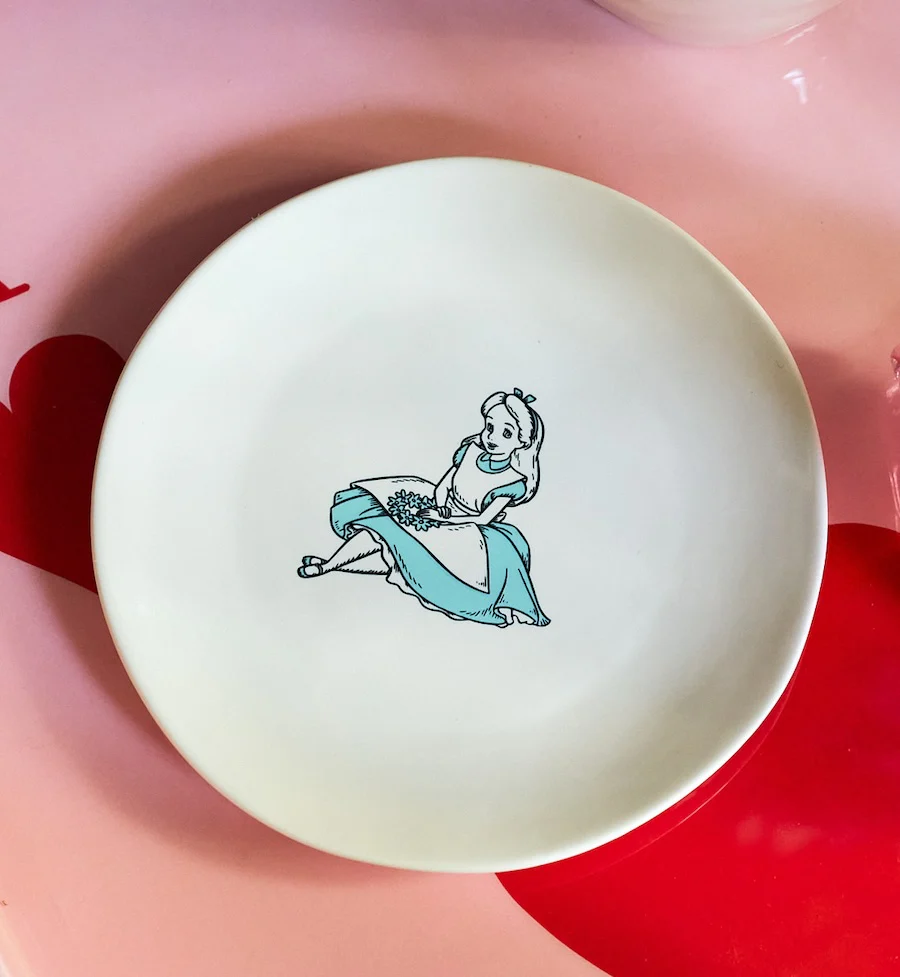 Alice In Wonderland Dessert Plate