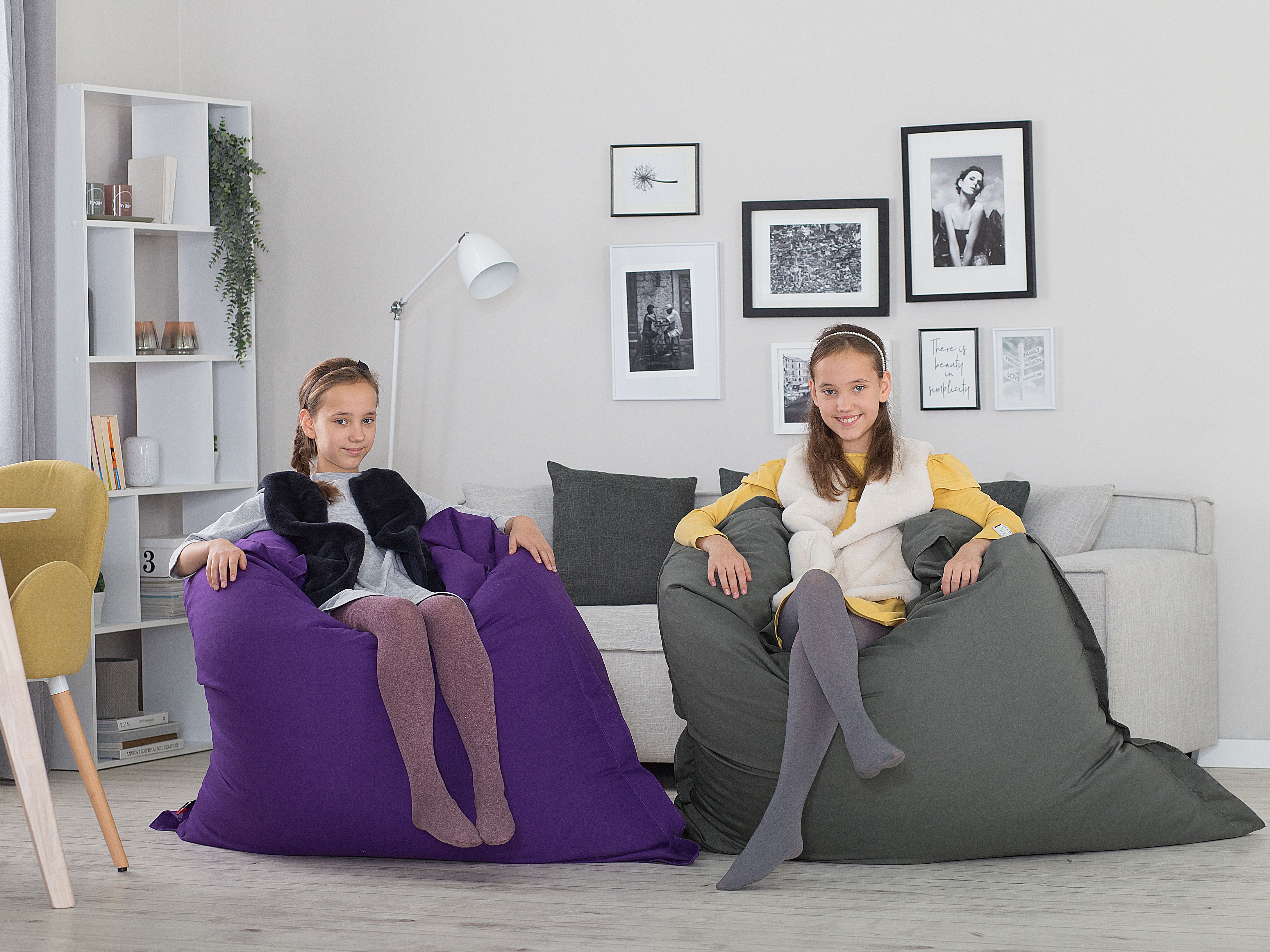 Bean Bag 300 L FUZZY 140 cm 180 cm Violet