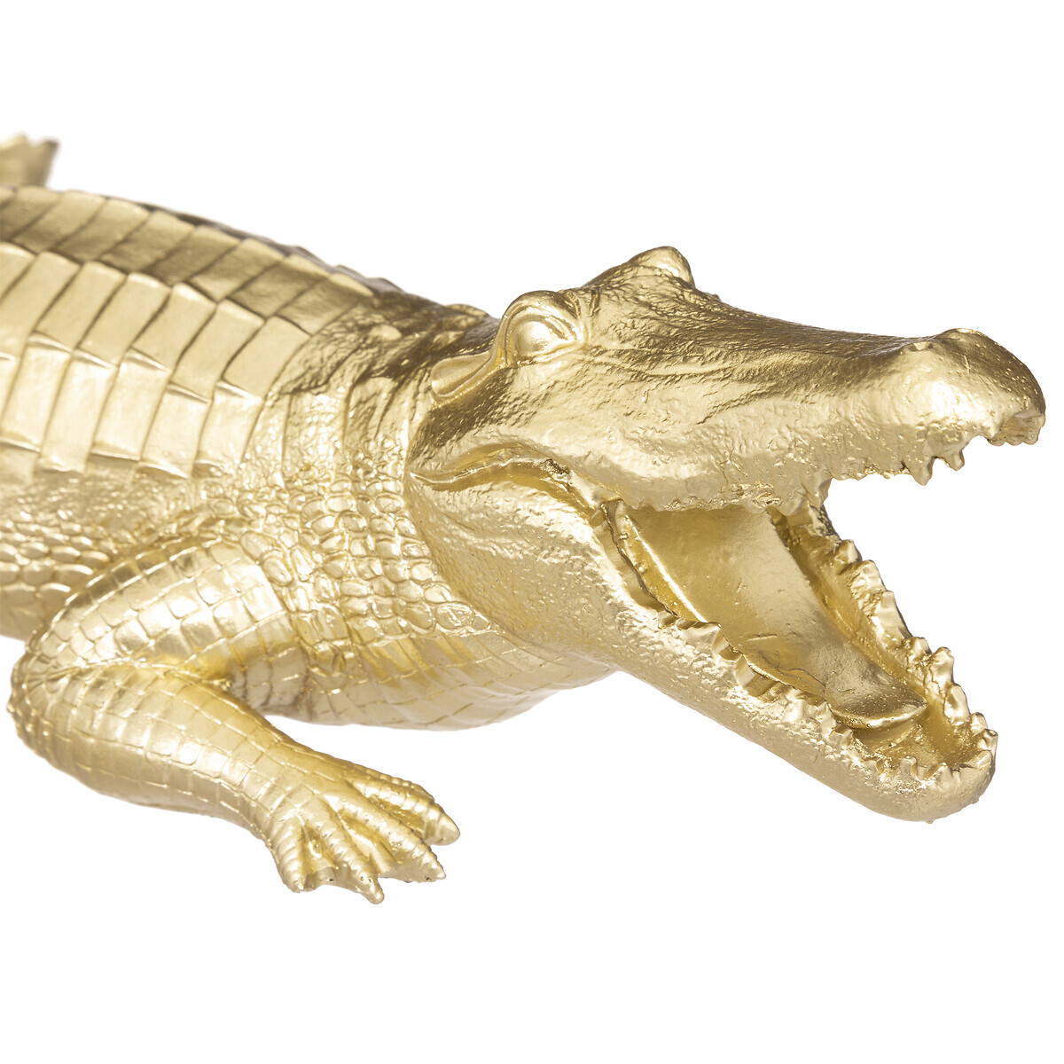 Crocodile statue Gilt, H.11 cm