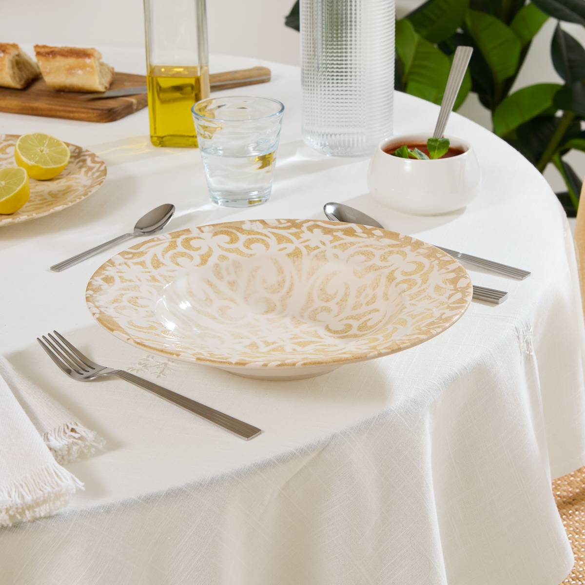 Pasta plate "Anna" Stoneware (ceramic), D.28 cm