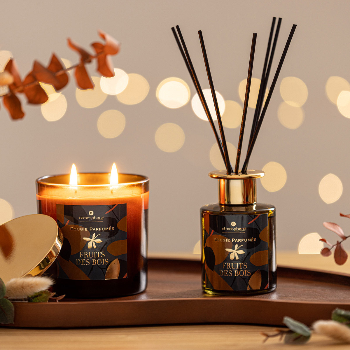 Perfume diffuser "Plum" Glass, haba tonka, 150ml